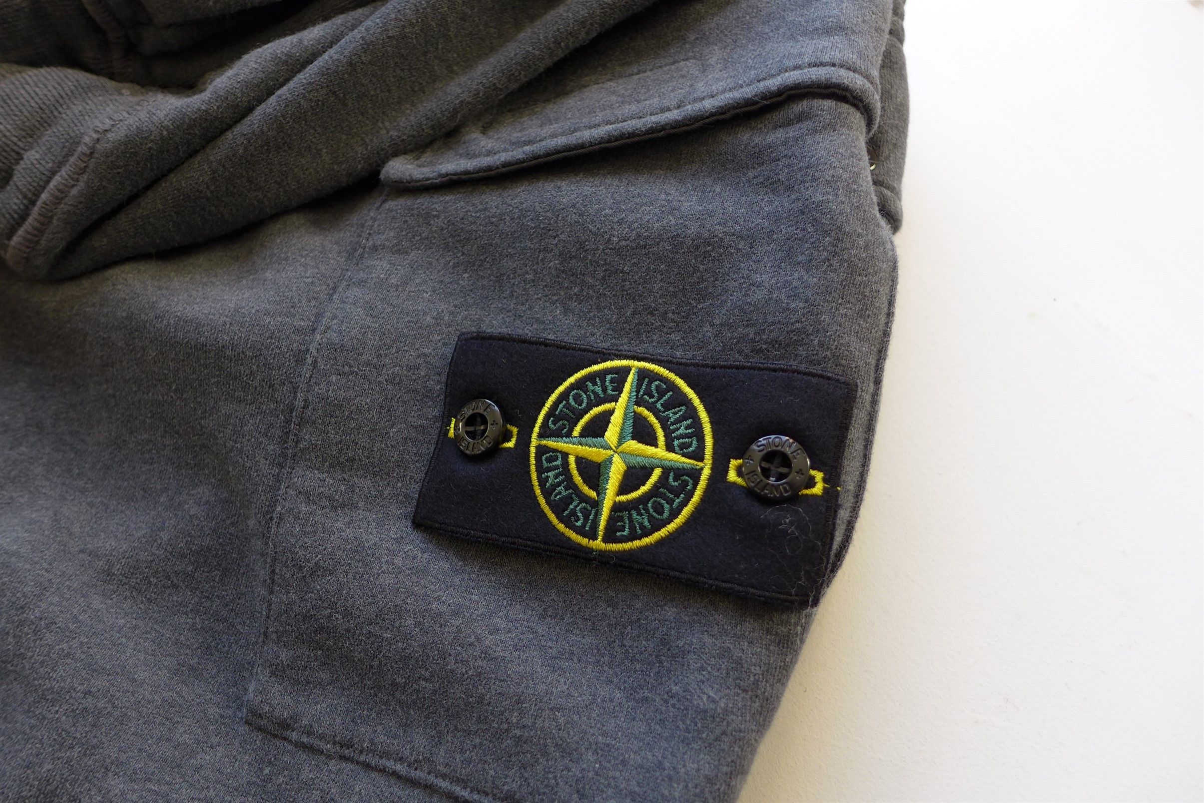 Stone Island Stone Island Cargo Sweatpants - Grey Loopback Cotton Jersey Size US 36 / EU 52 - 9 Thumbnail