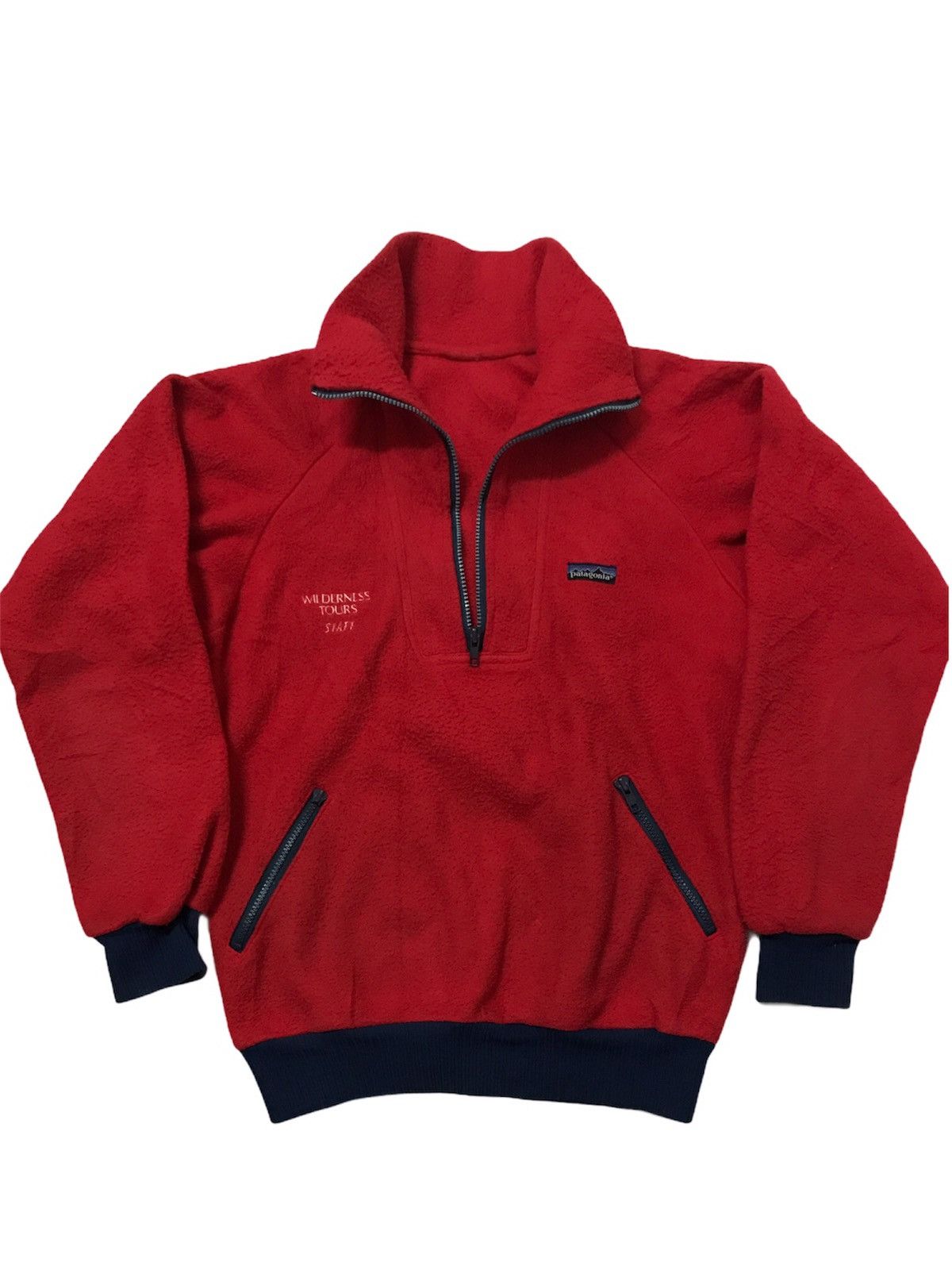 Patagonia Vintage Patagonia Wilderness Tours Staff Half-Zip Fleece Size US L / EU 52-54 / 3 - 1 Thumbnail