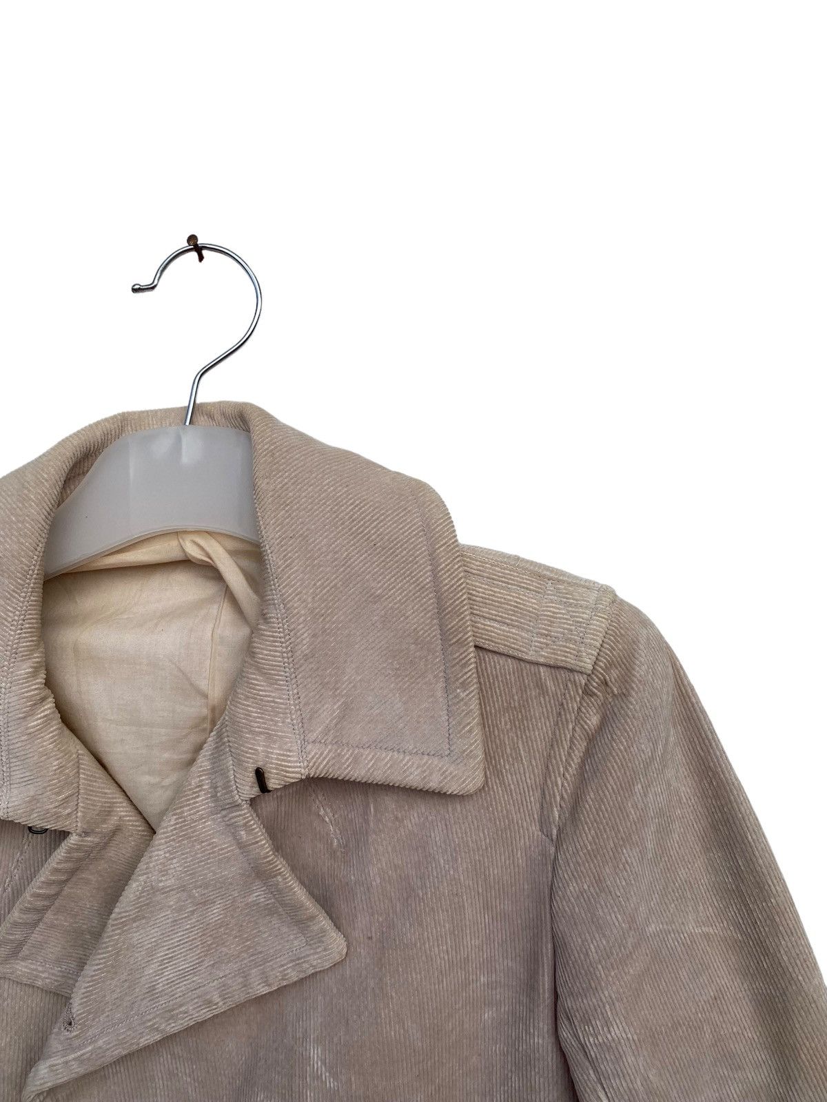 MasterPiece Scye By Masterpiece Curduroy Style Pea Coat Size S / US 4 / IT 40 - 9 Thumbnail