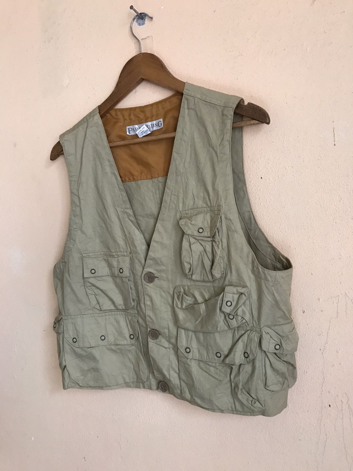 Japanese Brand PARACHUTING TACTICAL VEST JACKET Size US M / EU 48-50 / 2 - 4 Thumbnail