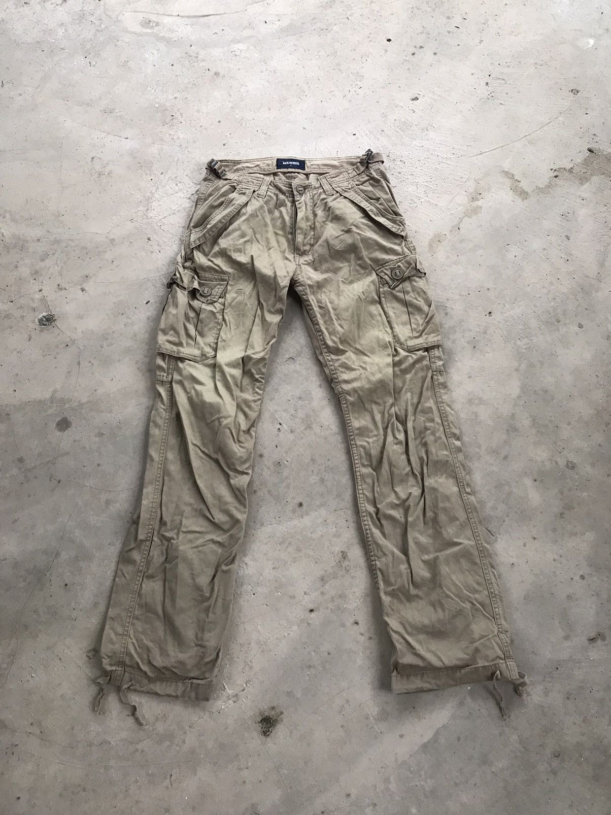Beauty Beast RARE BACK NUMBERS CARGO PANTS MULTI POCKET Size US 31 - 2 Thumbnail