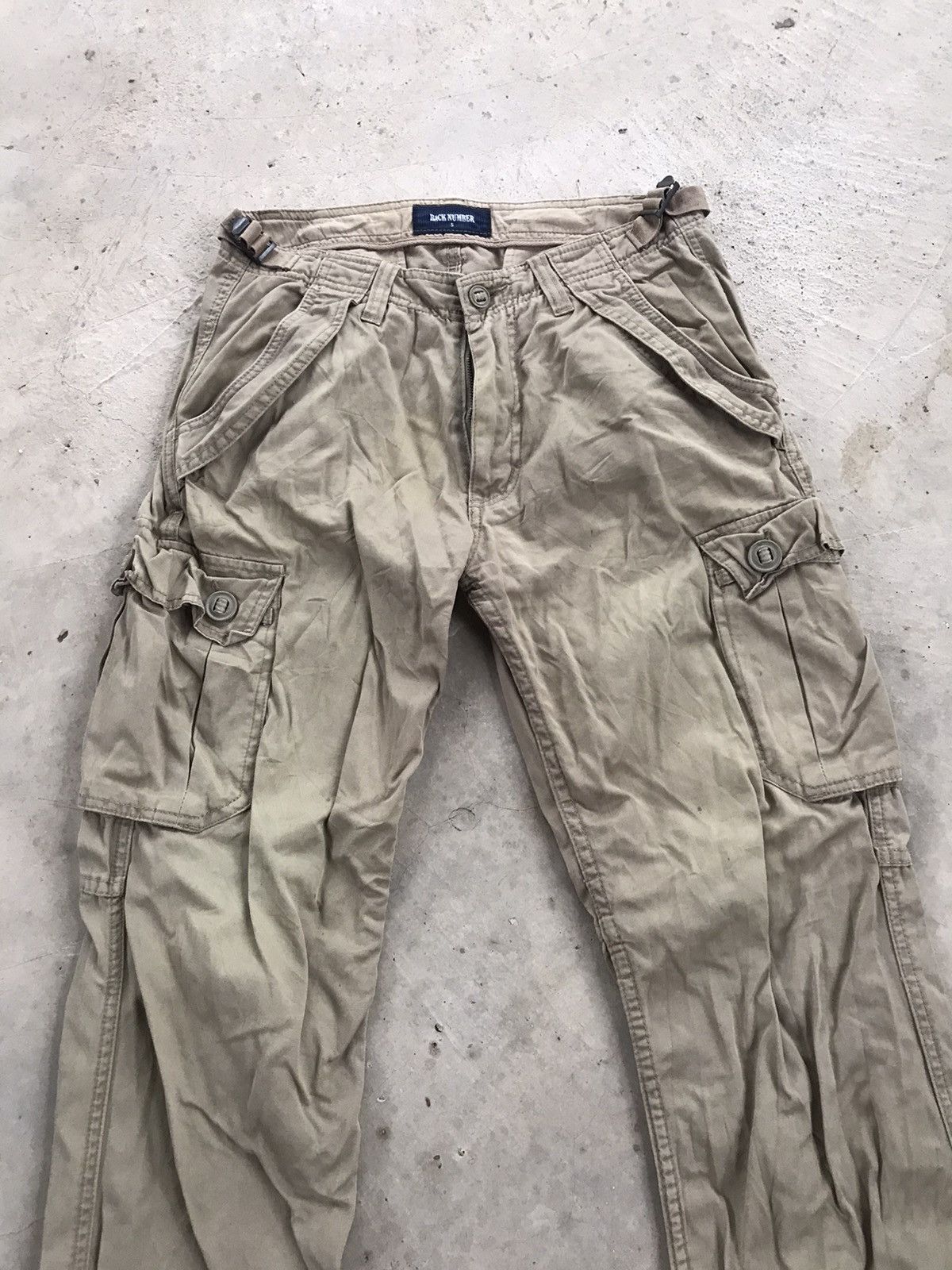 Beauty Beast RARE BACK NUMBERS CARGO PANTS MULTI POCKET Size US 31 - 4 Thumbnail