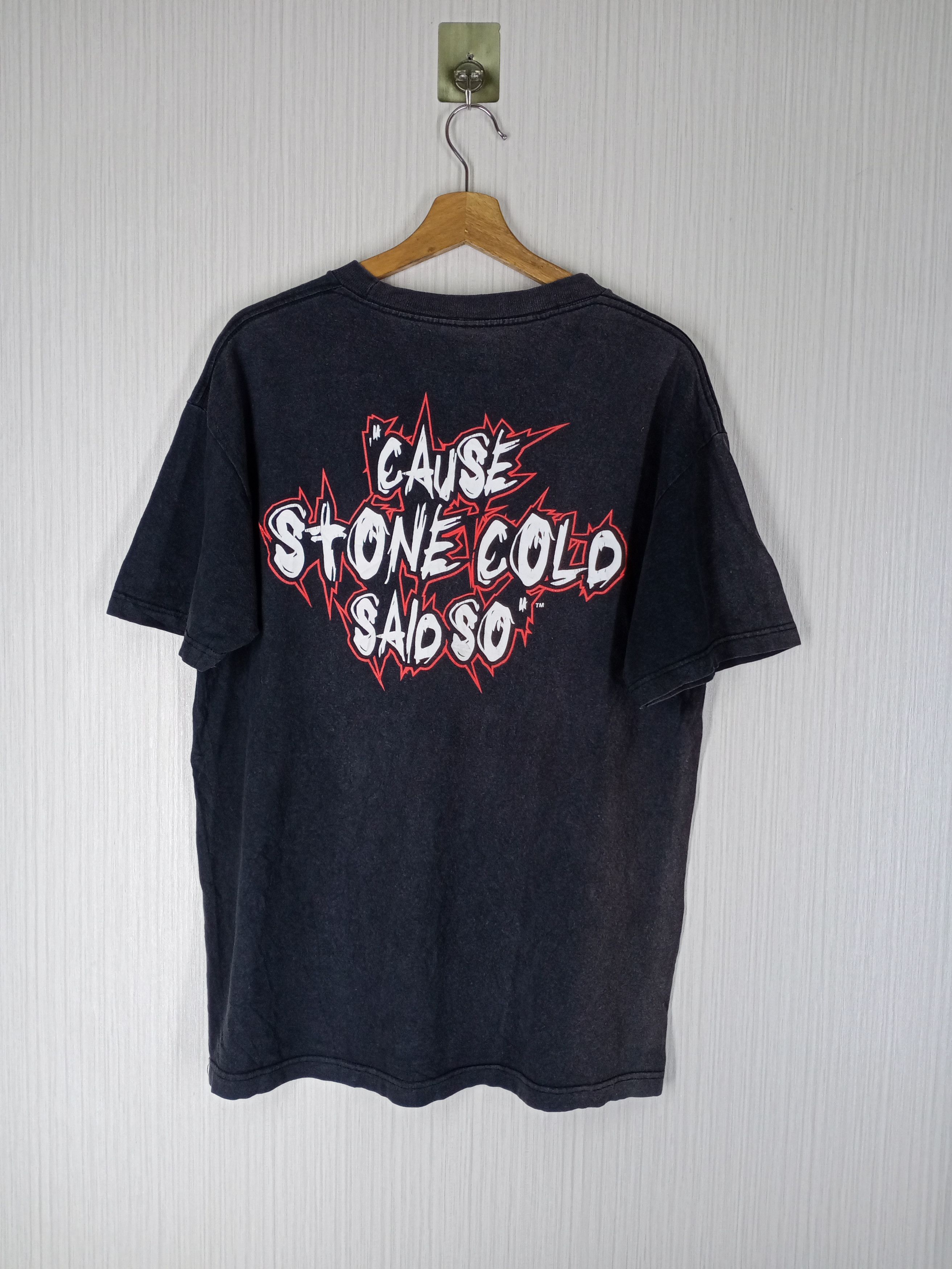WWE Vintage Stone Cold Steve Austin Distressed Tshirt Size US L / EU 52-54 / 3 - 2 Thumbnail