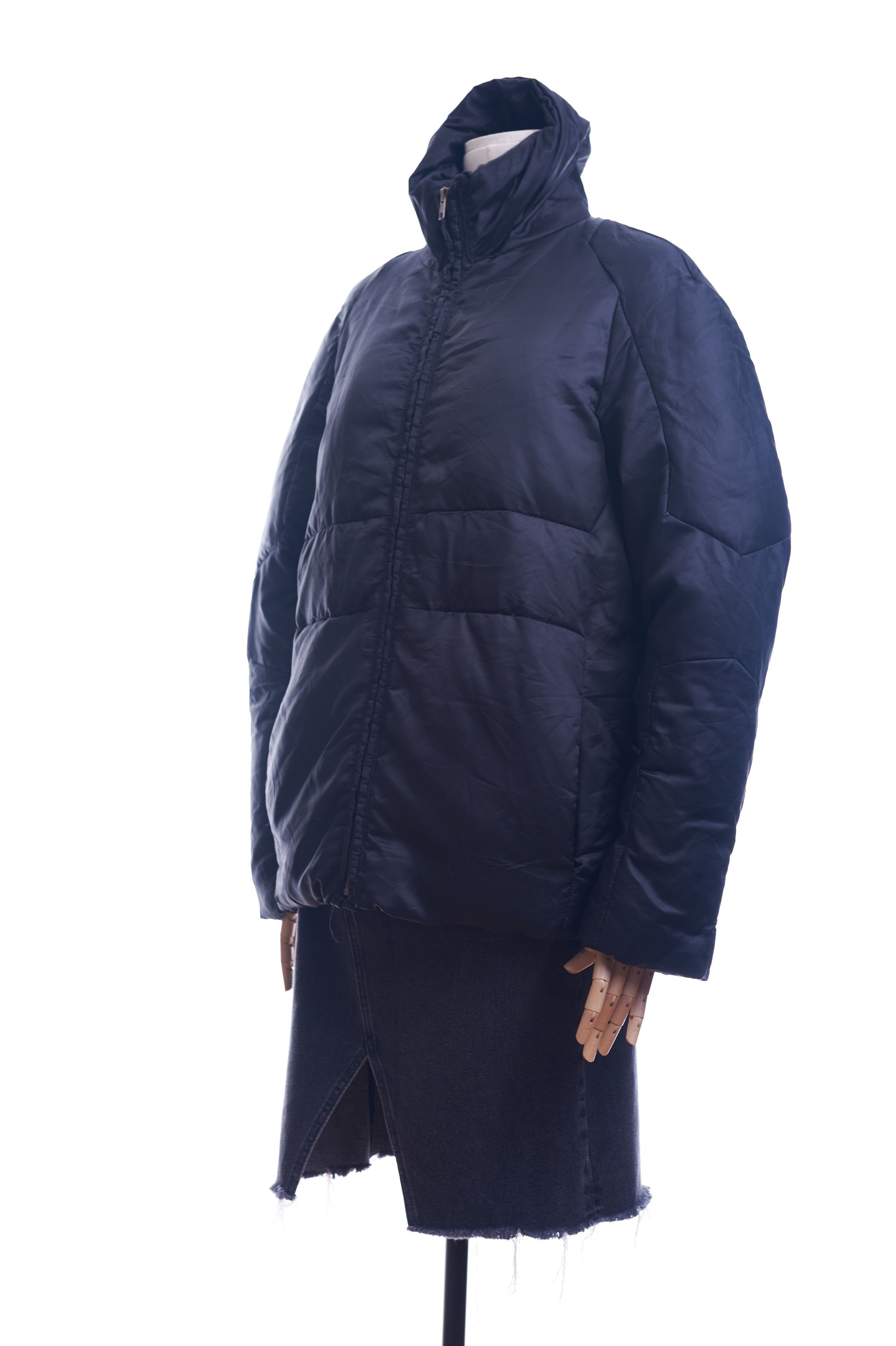RAF by RAF SIMONS Black Down Jacket Puffer Coat