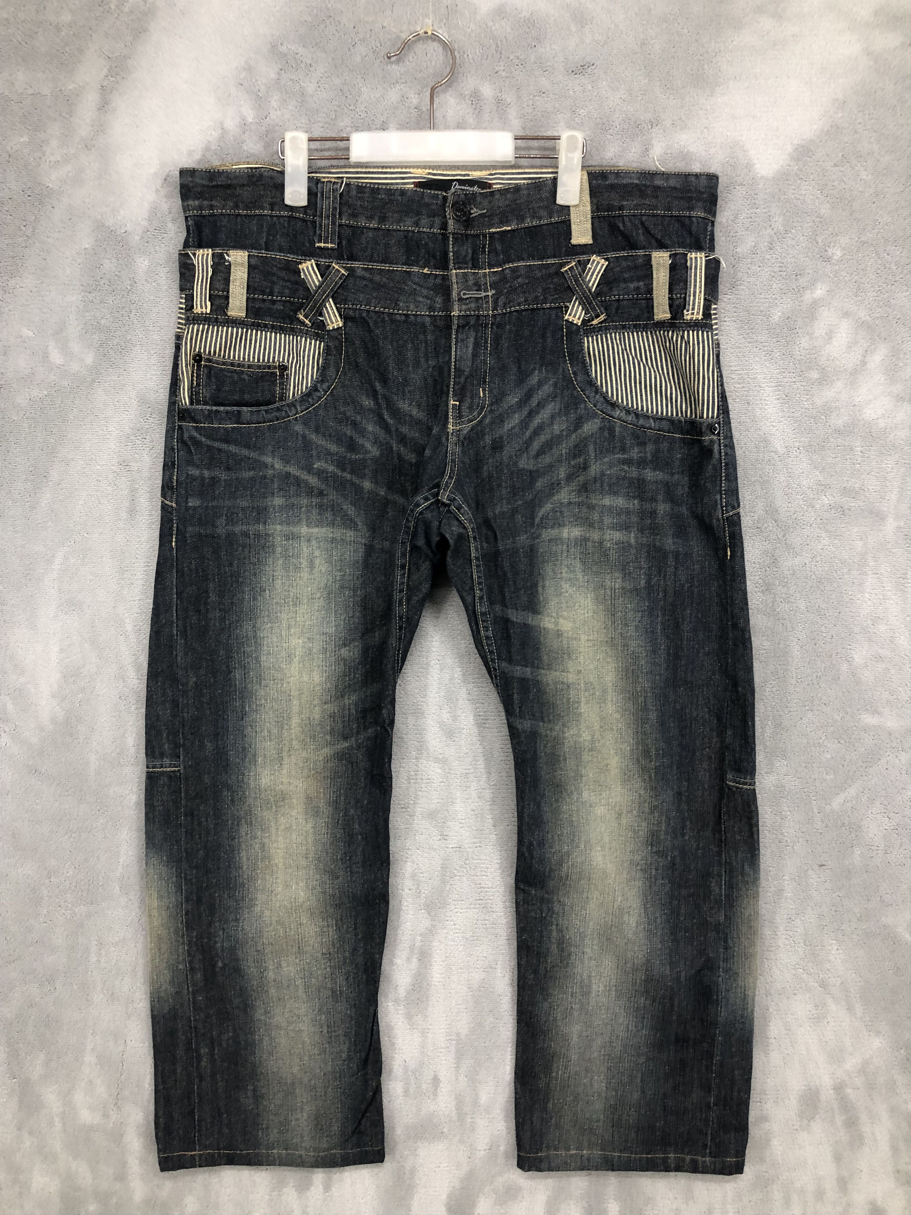 Japanese Brand Dominate Handcrafted Double Waist Denim Jeans Size US 40 / EU 56 - 1 Thumbnail