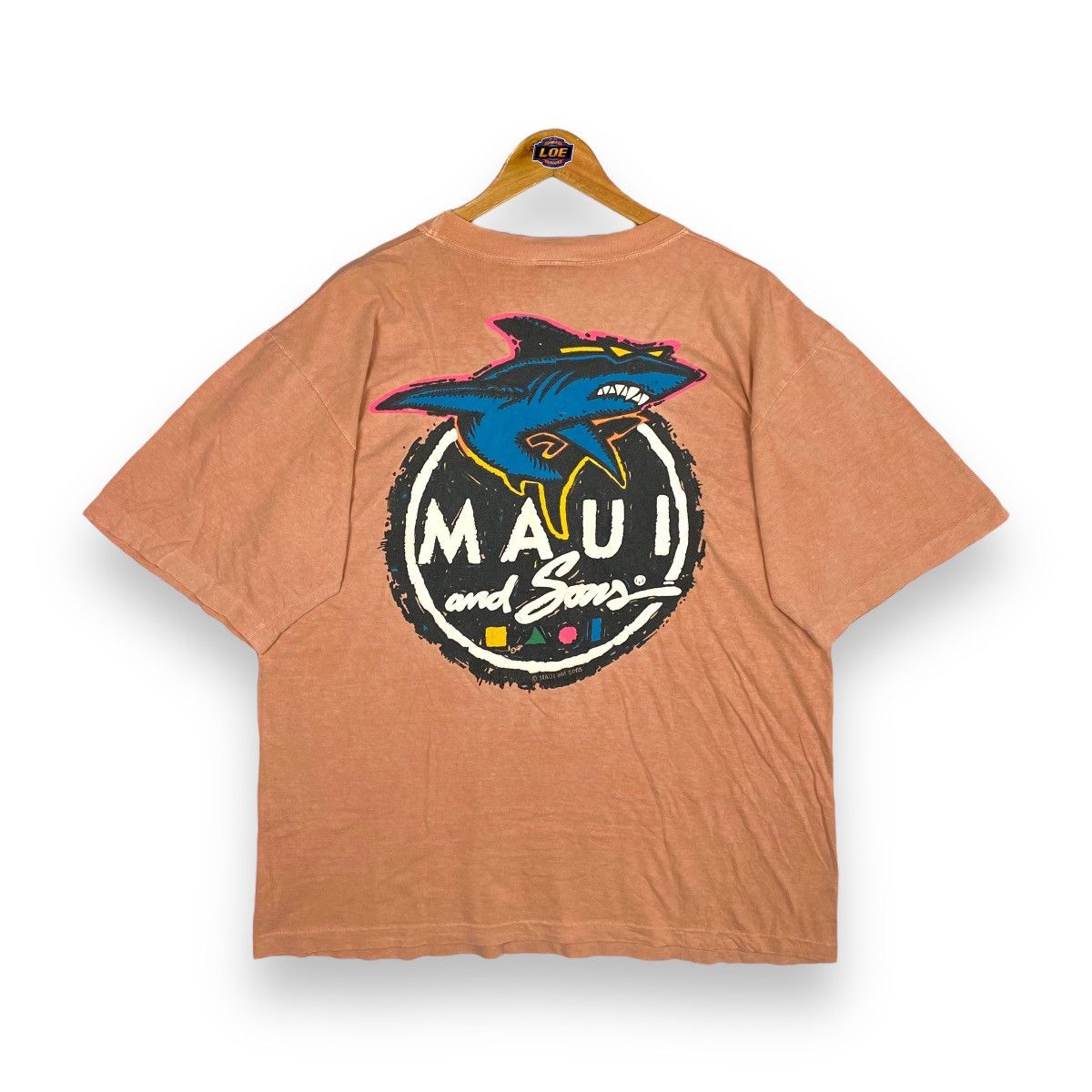 image of Maui And Sons x Surf Style Vintage 90's Maui & Sons Big Logo Surfing Tee, Men's (Size XL)