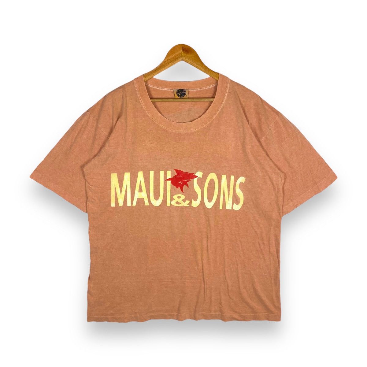 Maui and Sons Vintage 90's MAUI & SONS Logo Graphic Surf Tee Size US XL / EU 56 / 4 - 4 Thumbnail