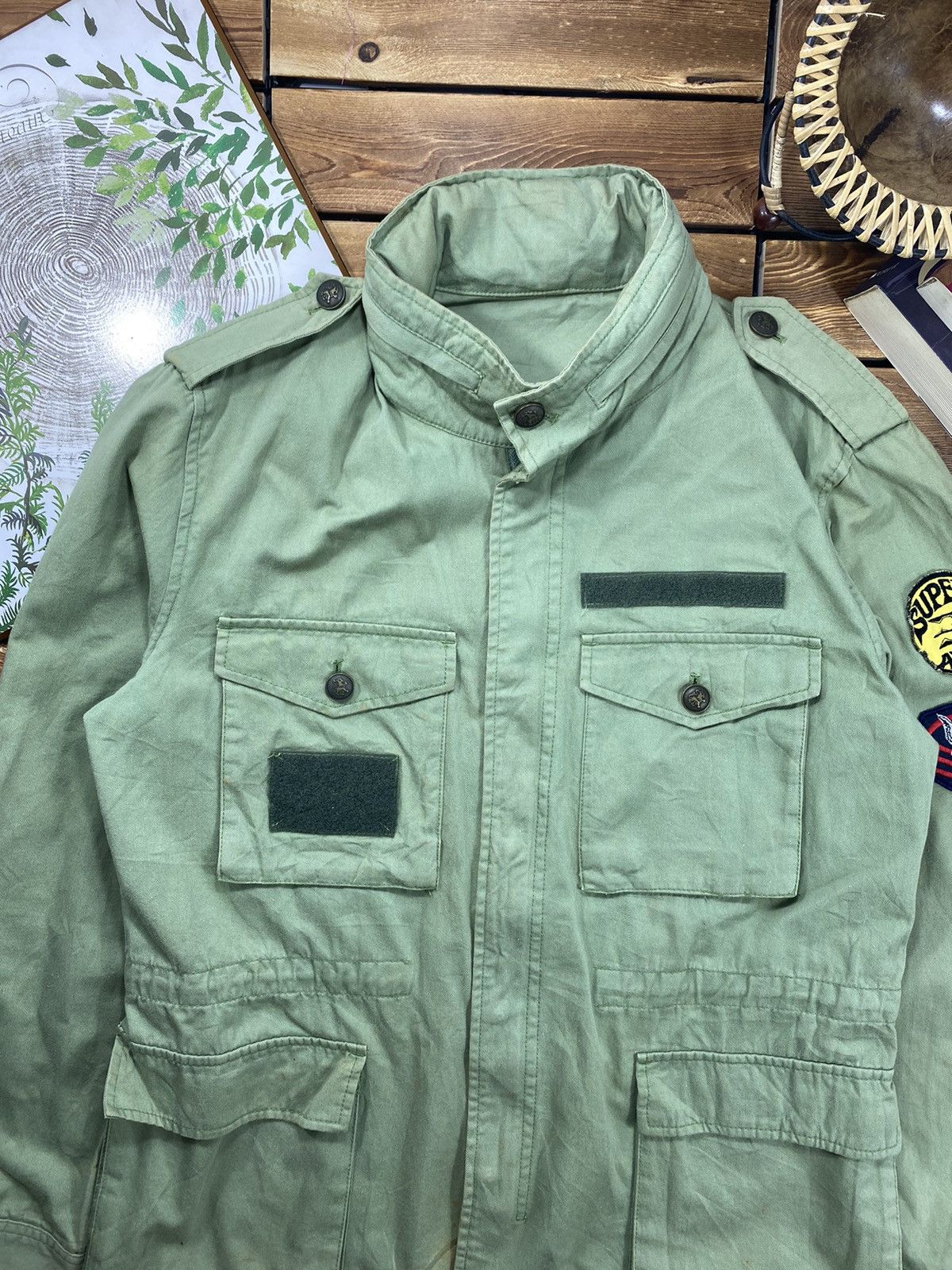 Japanese Brand × Takeo Kikuchi × Vintage Vintage Takeo Kikuchi Japanese Brand Military Lighy Jacket M Size US M / EU 48-50 / 2 - 6 Thumbnail