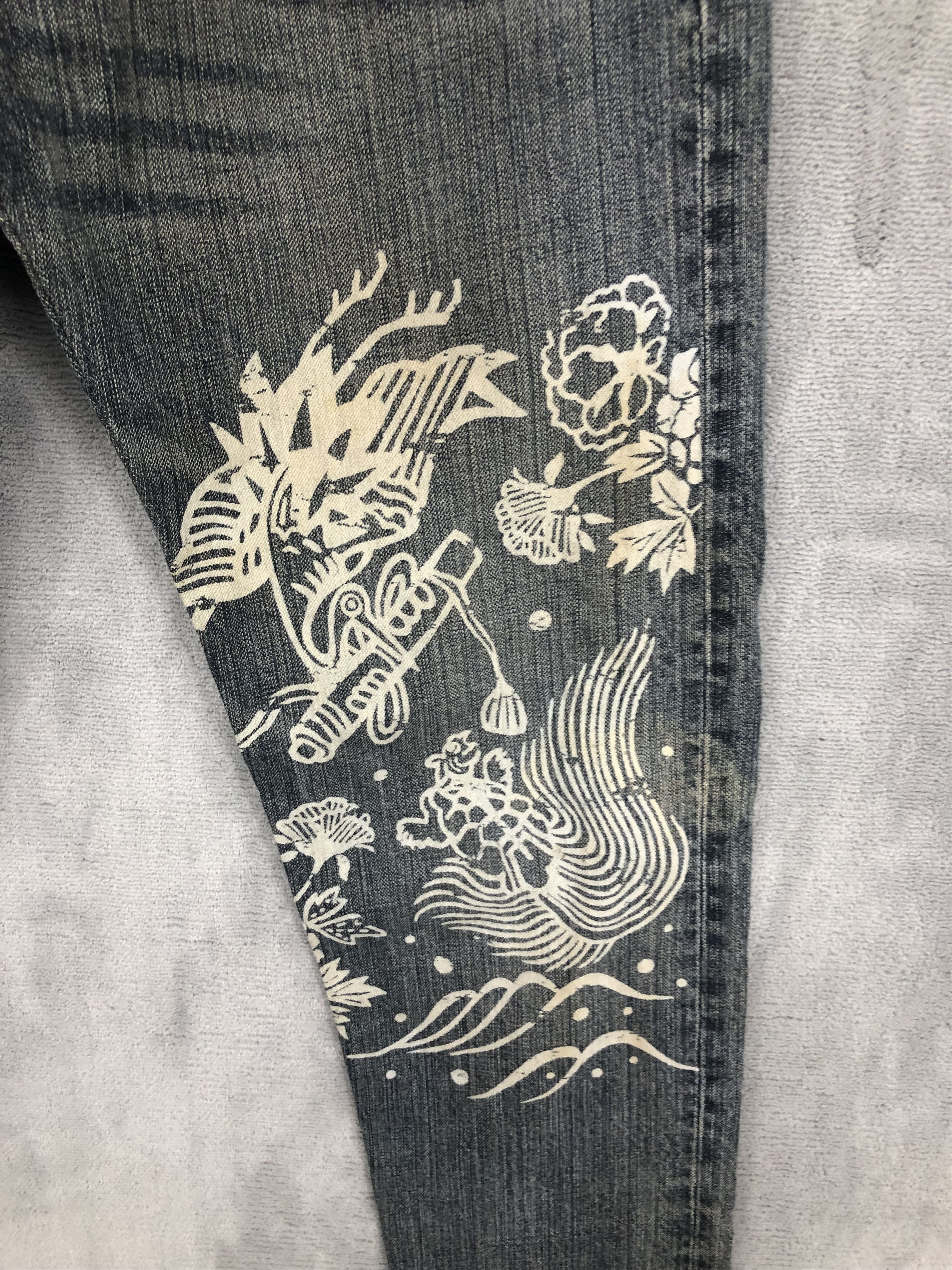 Japanese Brand × Jean Japanese Art Jean Size US 31 - 2 Thumbnail