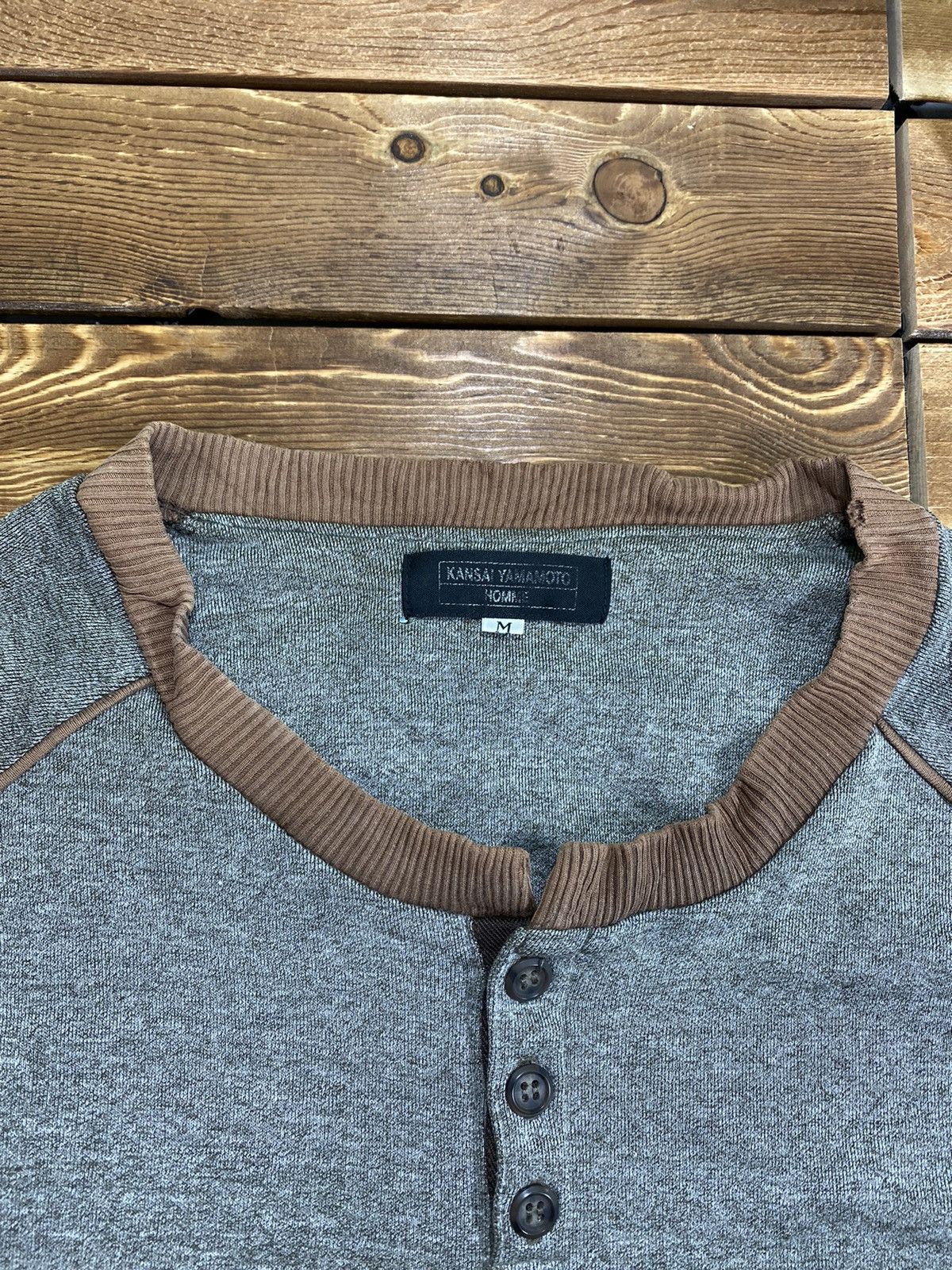 Japanese Brand × Kansai Yamamoto × Vintage Vintage Kansai Yamamoto Homme With Pocket Long sleeve Size M Size US M / EU 48-50 / 2 - 8 Thumbnail