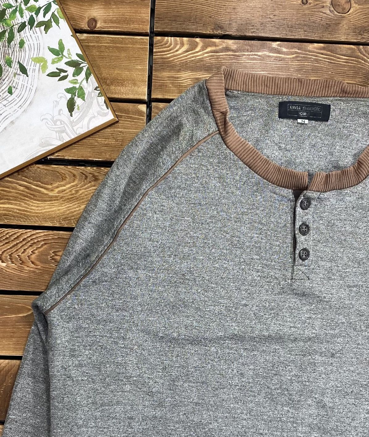 Japanese Brand × Kansai Yamamoto × Vintage Vintage Kansai Yamamoto Homme With Pocket Long sleeve Size M Size US M / EU 48-50 / 2 - 6 Thumbnail