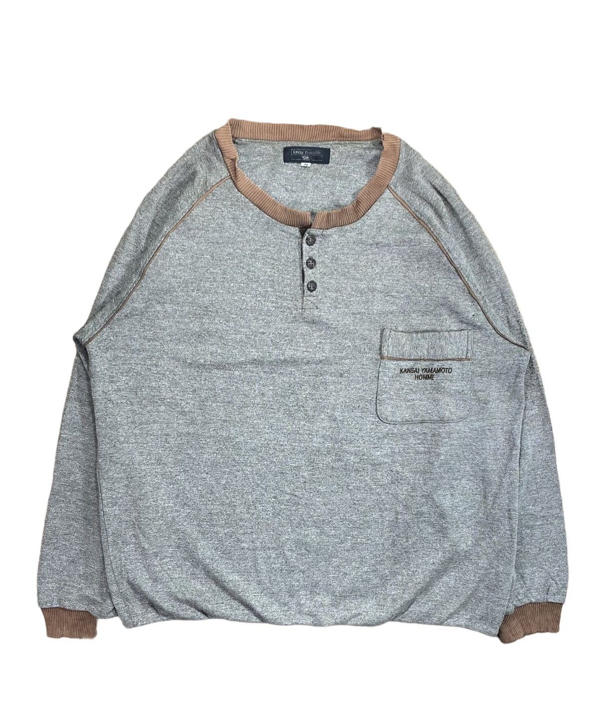 Japanese Brand × Kansai Yamamoto × Vintage Vintage Kansai Yamamoto Homme With Pocket Long sleeve Size M Size US M / EU 48-50 / 2 - 1 Thumbnail