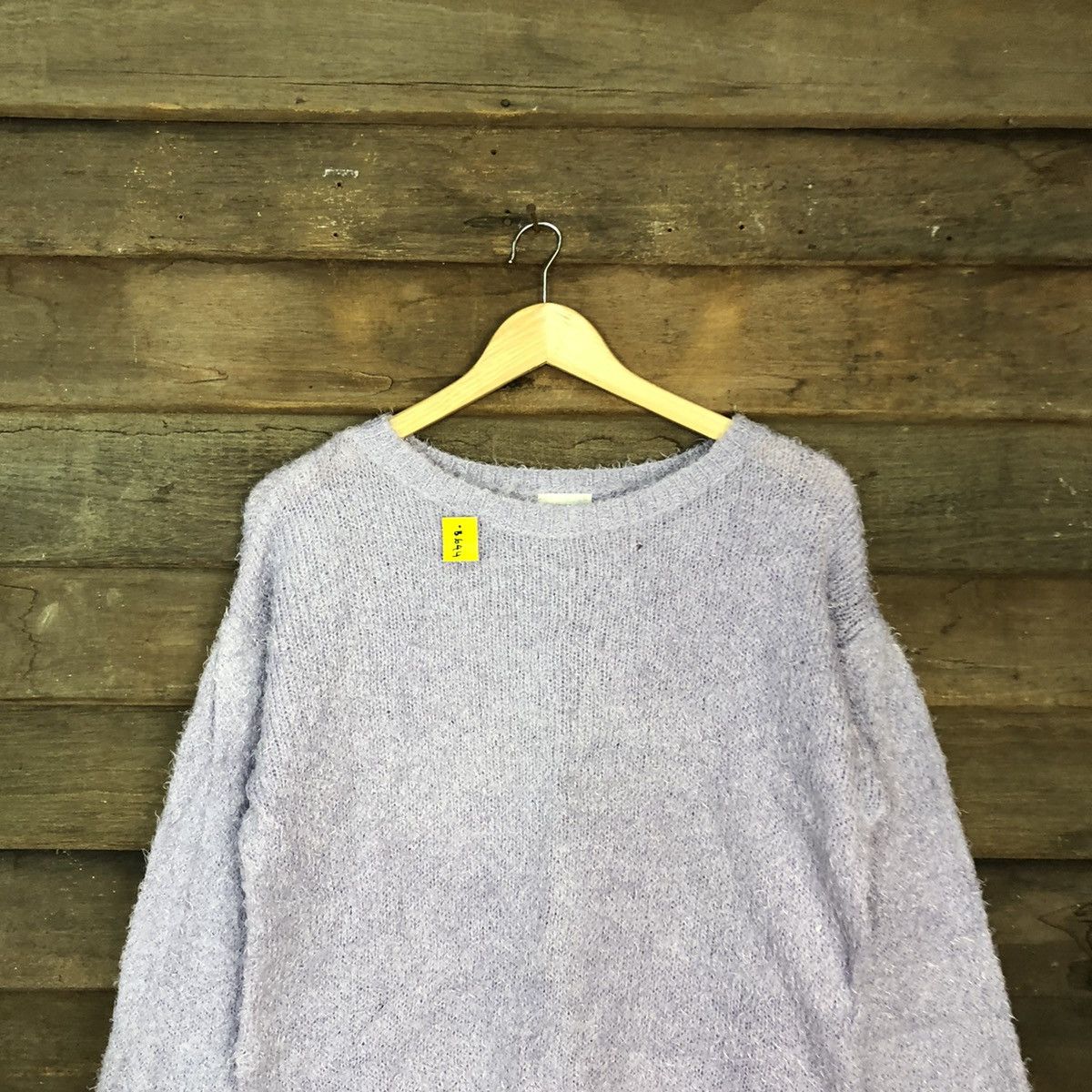 Homespun Knitwear DL GU Japan Purple Mohair Shag Shaggy Knitwear #B644 Size L / US 10 / IT 46 - 9 Thumbnail