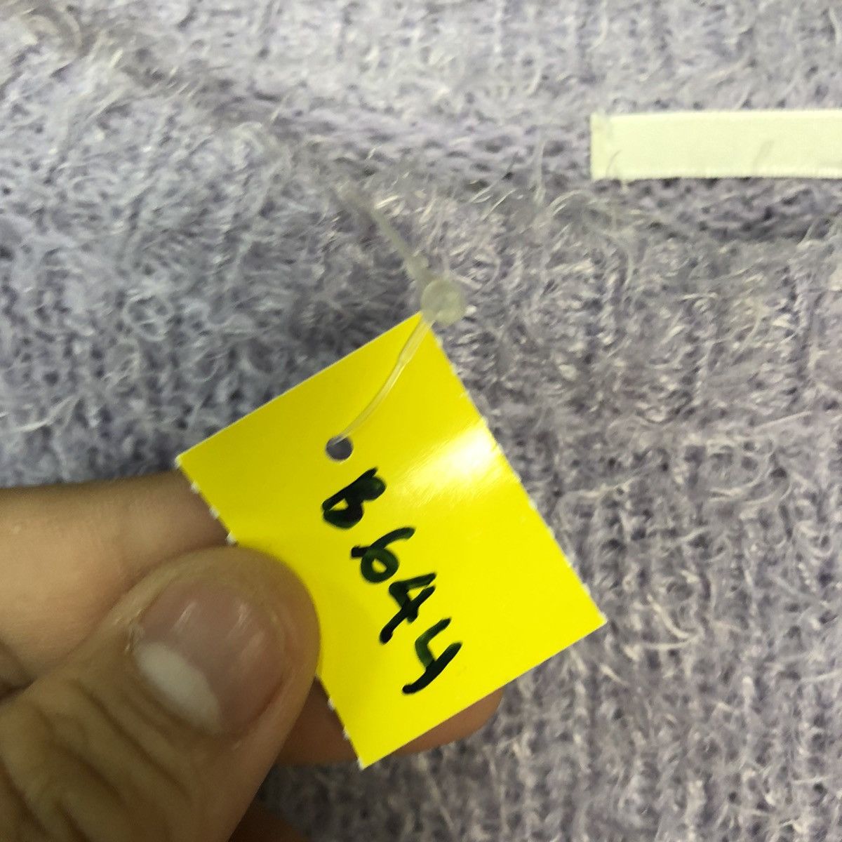 Homespun Knitwear DL GU Japan Purple Mohair Shag Shaggy Knitwear #B644 Size L / US 10 / IT 46 - 11 Thumbnail