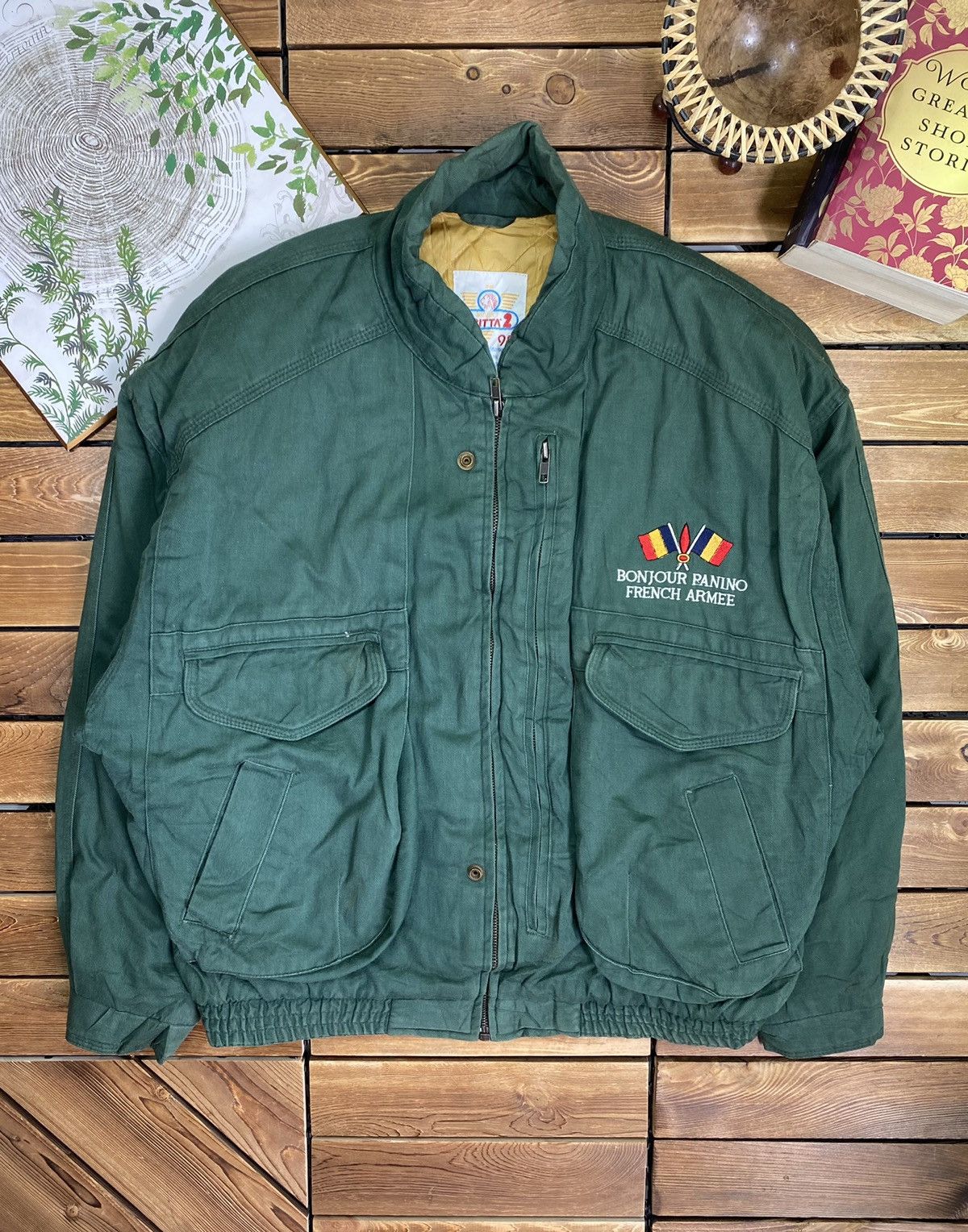 Japanese Brand × Vintage Vintage Military Bonjour Panino French Armee Bomber Jacket L Size US L / EU 52-54 / 3 - 2 Thumbnail