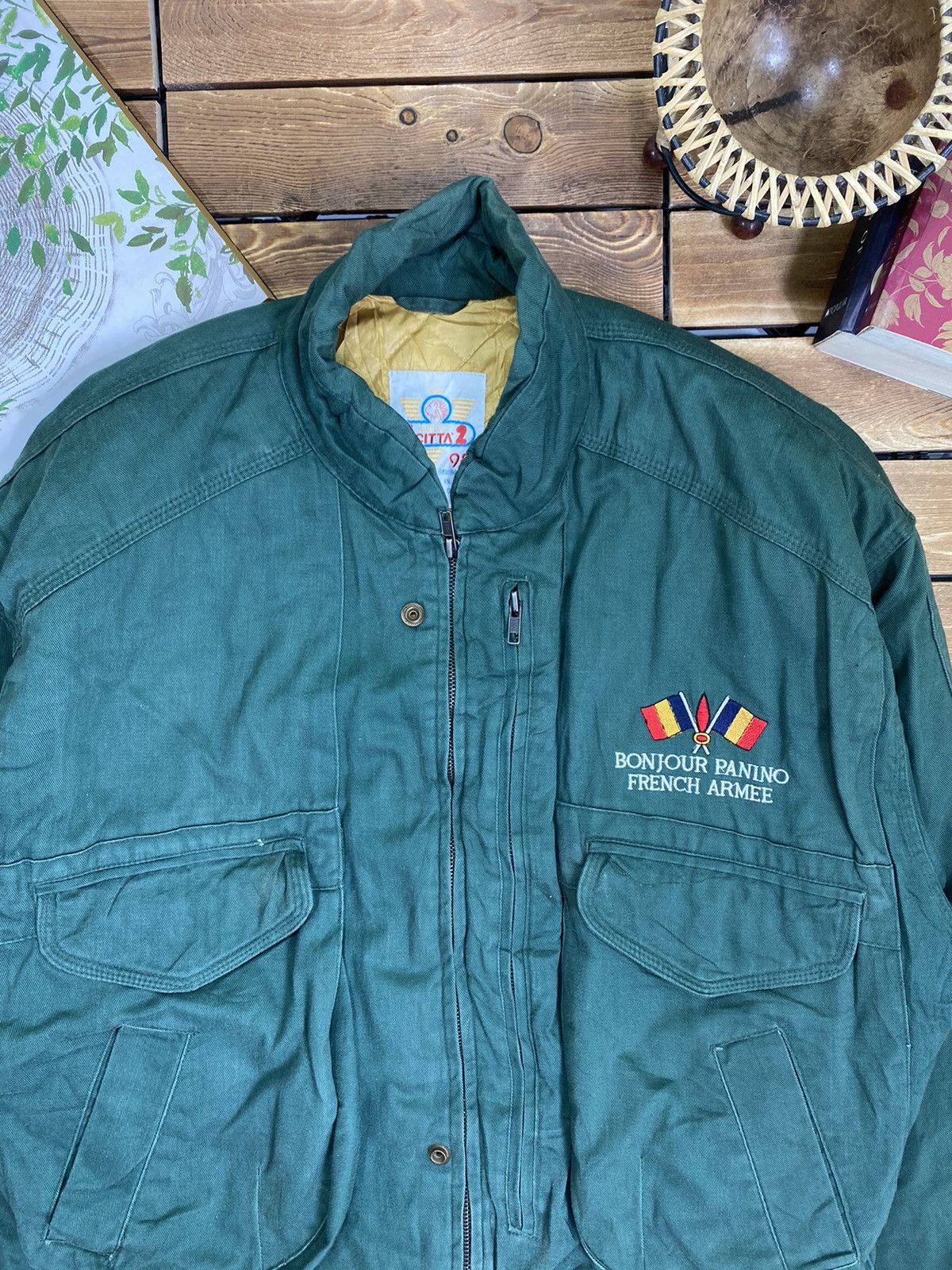 Japanese Brand × Vintage Vintage Military Bonjour Panino French Armee Bomber Jacket L Size US L / EU 52-54 / 3 - 7 Thumbnail