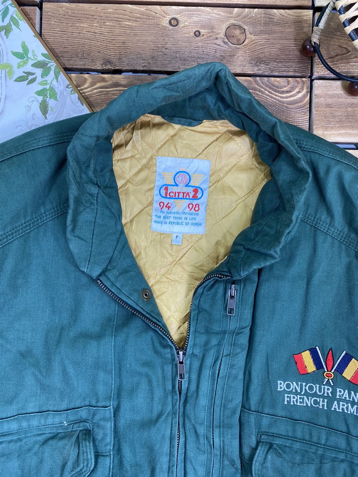 Japanese Brand × Vintage Vintage Military Bonjour Panino French Armee Bomber Jacket L Size US L / EU 52-54 / 3 - 9 Thumbnail