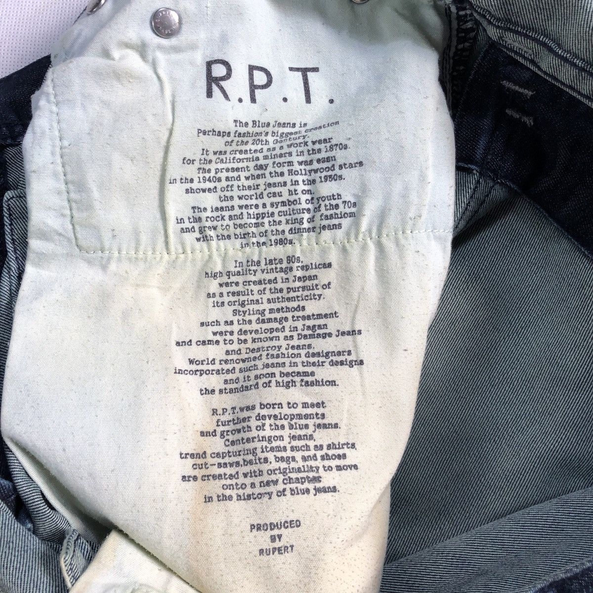 20471120 Japan R.P.T. Bushpant Motorcycle Zip Cargo Patina Fades Pant Size US 31 - 11 Thumbnail