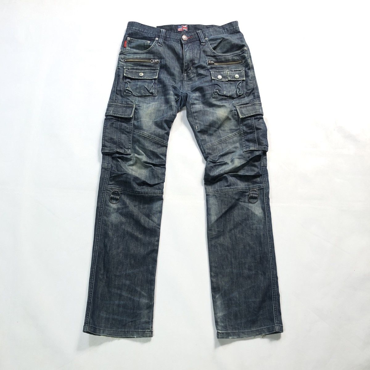 20471120 Japan R.P.T. Bushpant Motorcycle Zip Cargo Patina Fades Pant Size US 31 - 1 Thumbnail