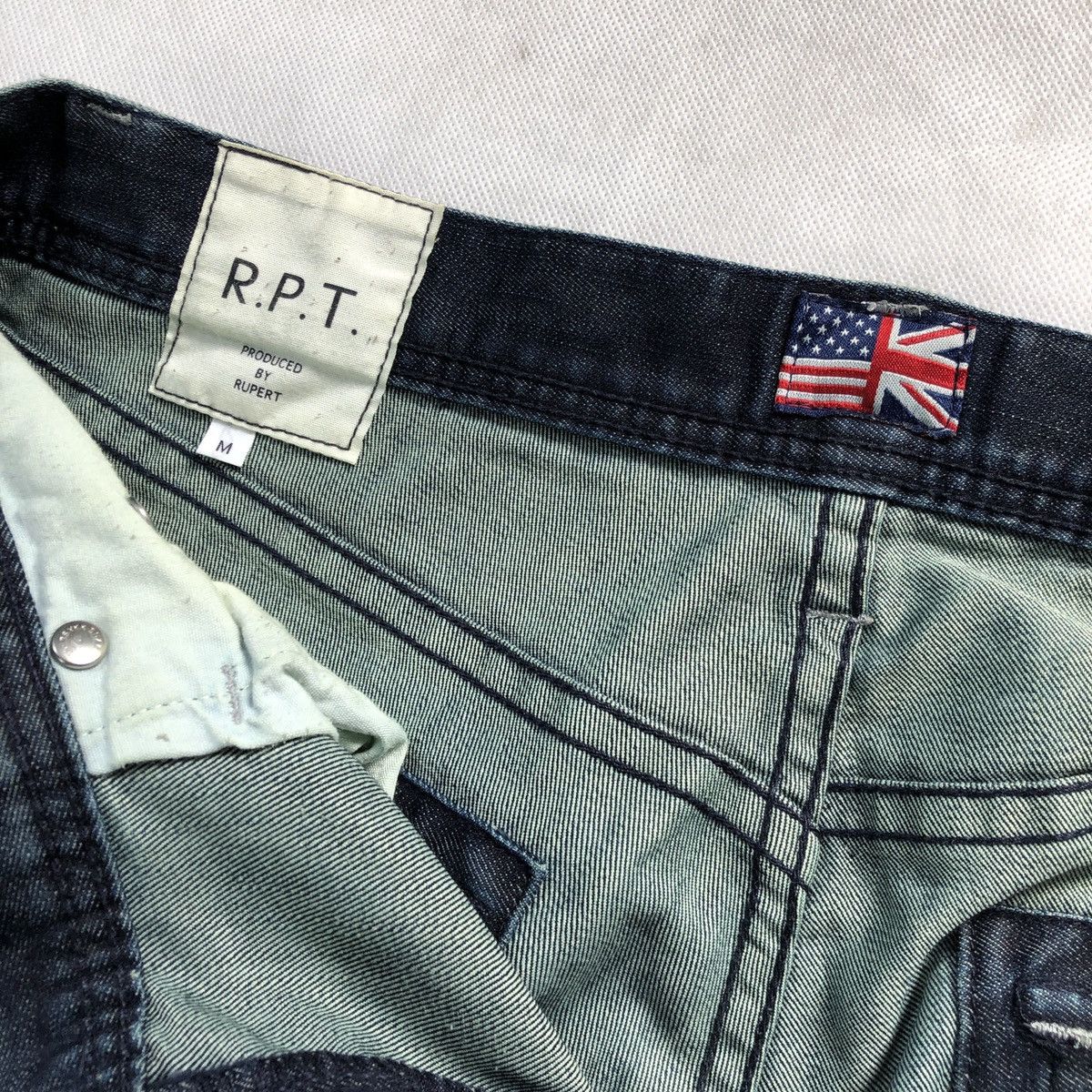 20471120 Japan R.P.T. Bushpant Motorcycle Zip Cargo Patina Fades Pant Size US 31 - 9 Thumbnail