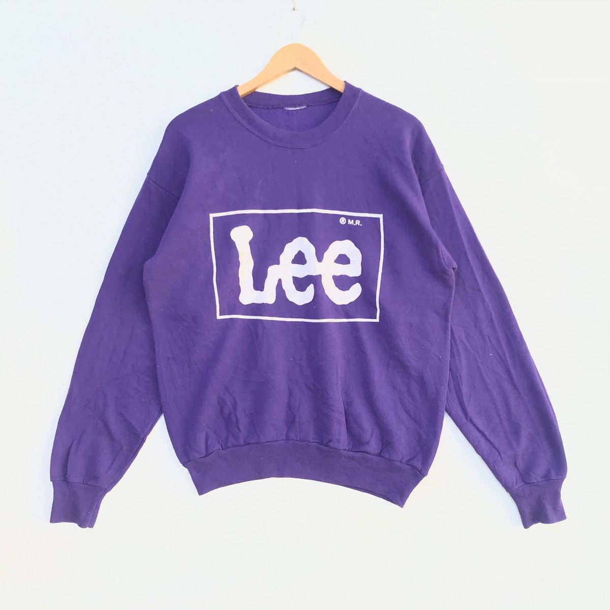 Lee × Vintage Vintage Lee Jeans Big Logo sweatshirt Streetwear Size US L / EU 52-54 / 3 - 1 Thumbnail