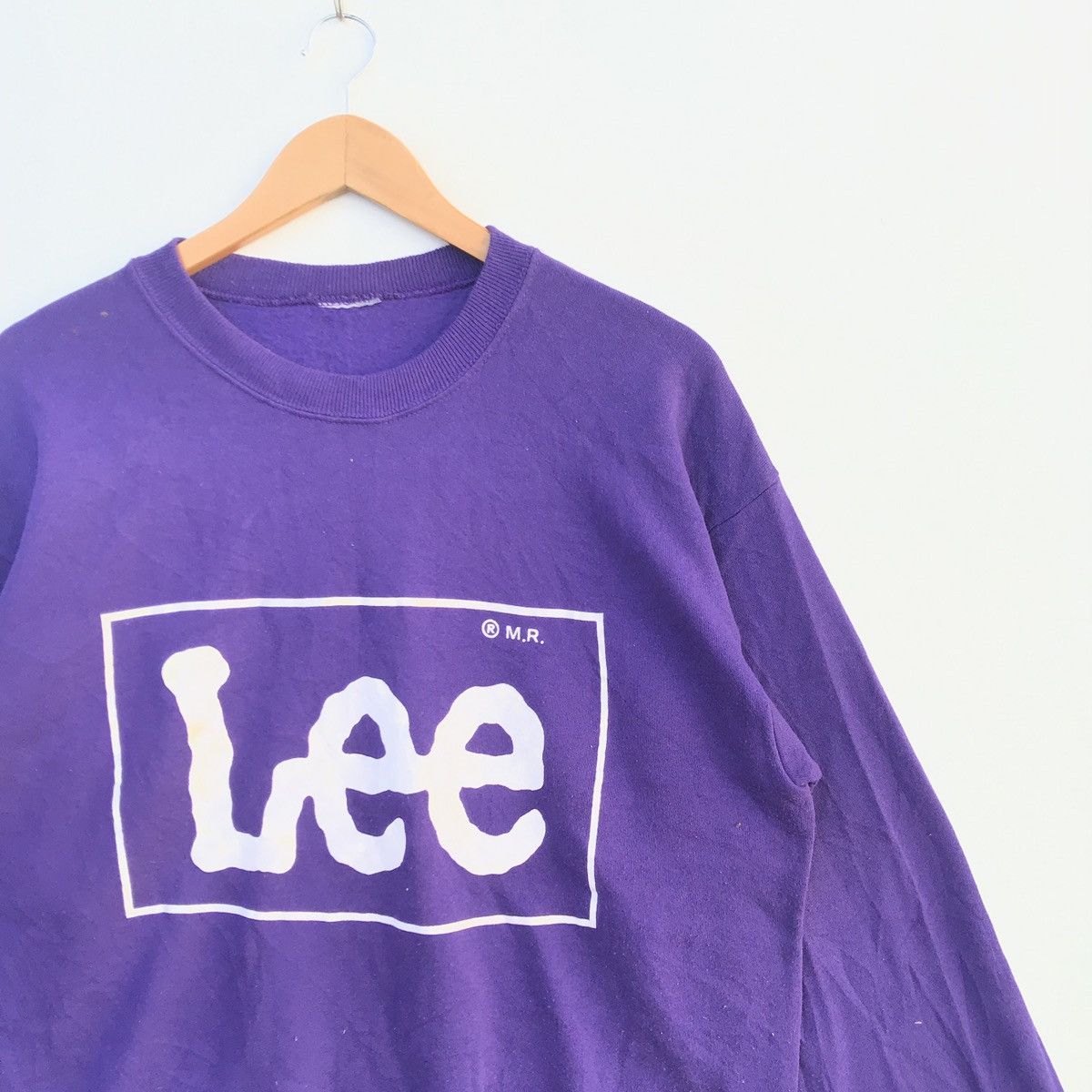 Lee × Vintage Vintage Lee Jeans Big Logo sweatshirt Streetwear Size US L / EU 52-54 / 3 - 2 Thumbnail