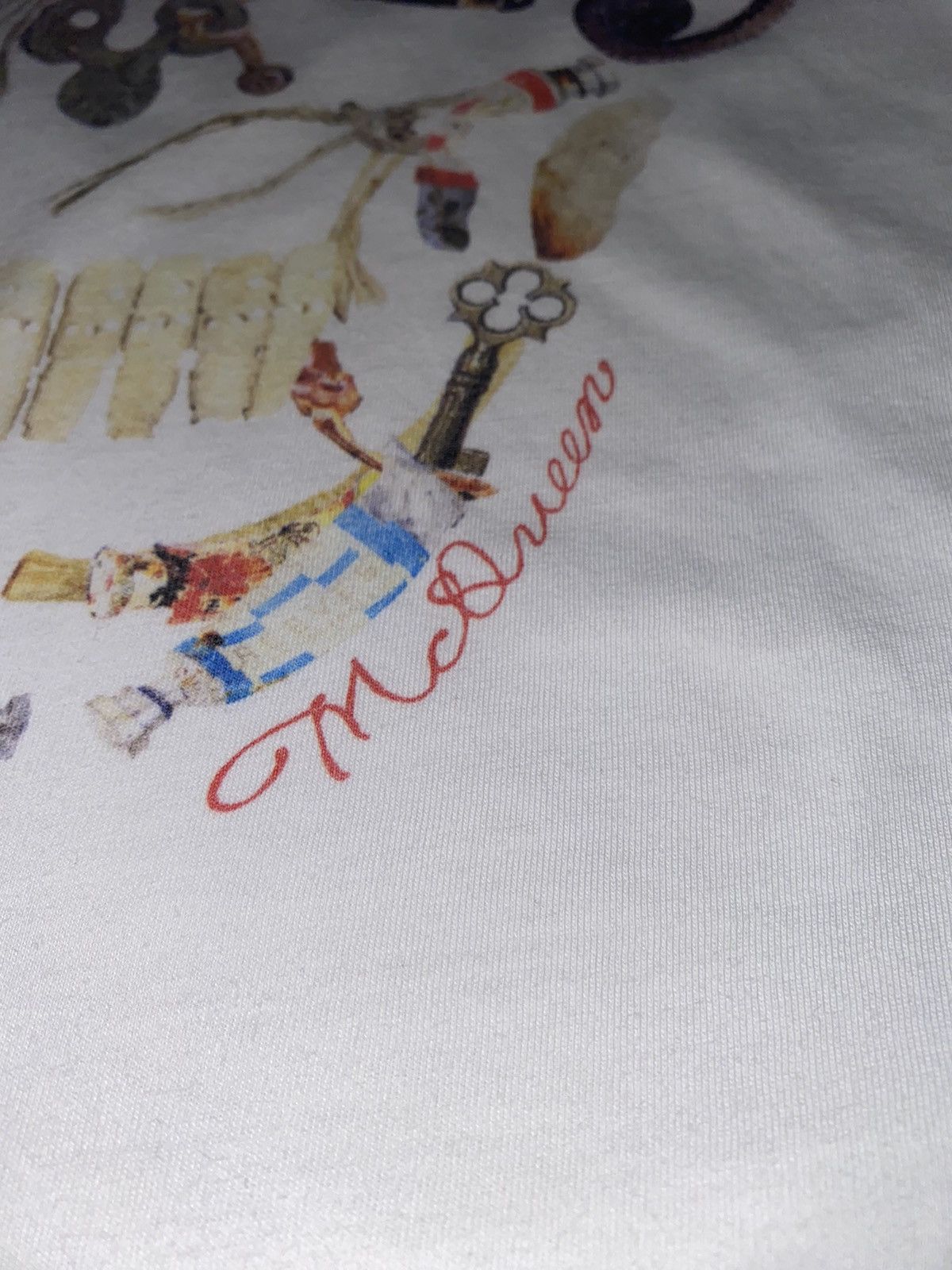 Alexander McQueen AW18 Alexander McQueen Skull Artwork Logo White T-Shirt Size US M / EU 48-50 / 2 - 5 Thumbnail