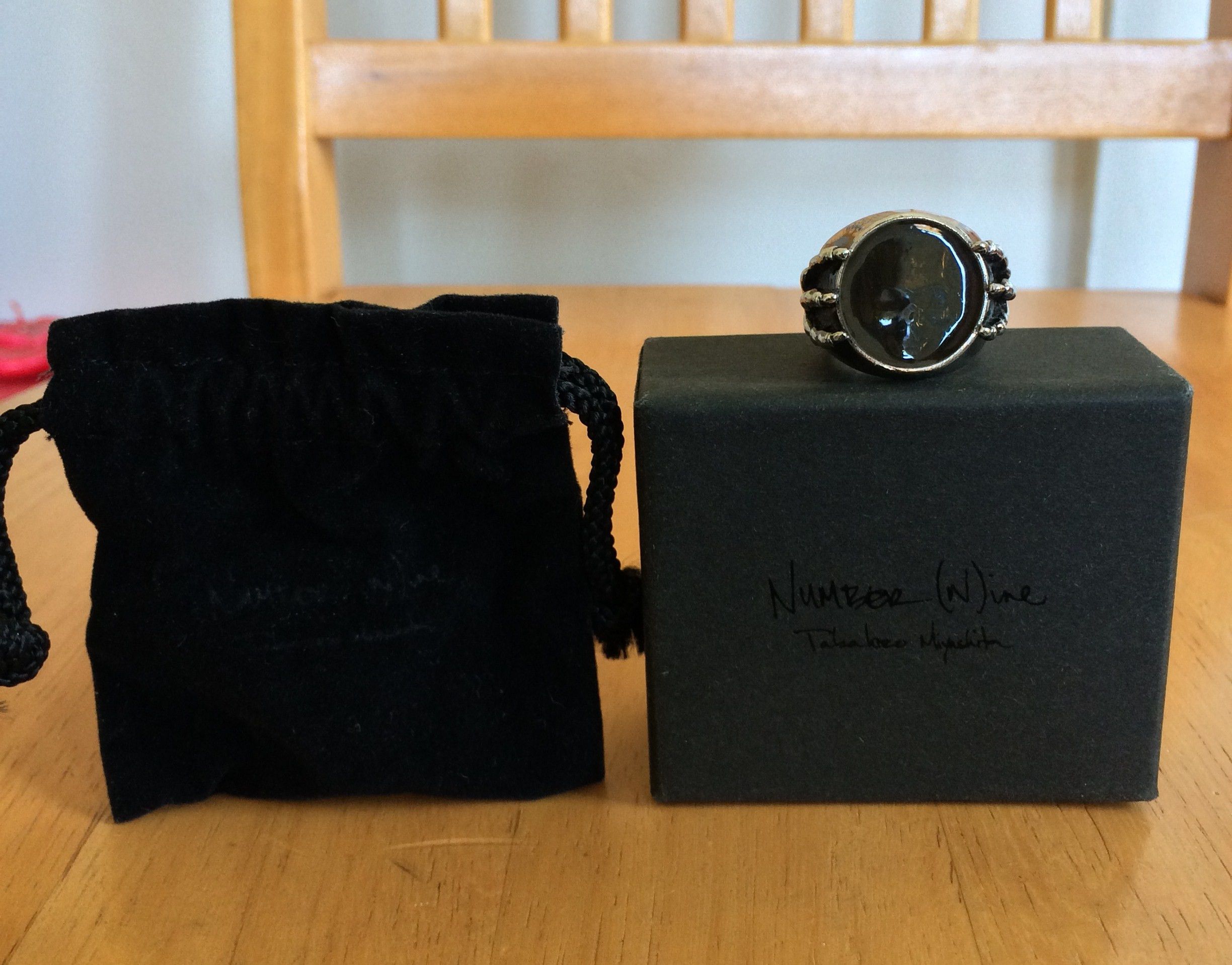 Number (N)ine S/S 2006 Number (N)ine Silver Skull Ring + Box Size ONE SIZE - 8 Thumbnail