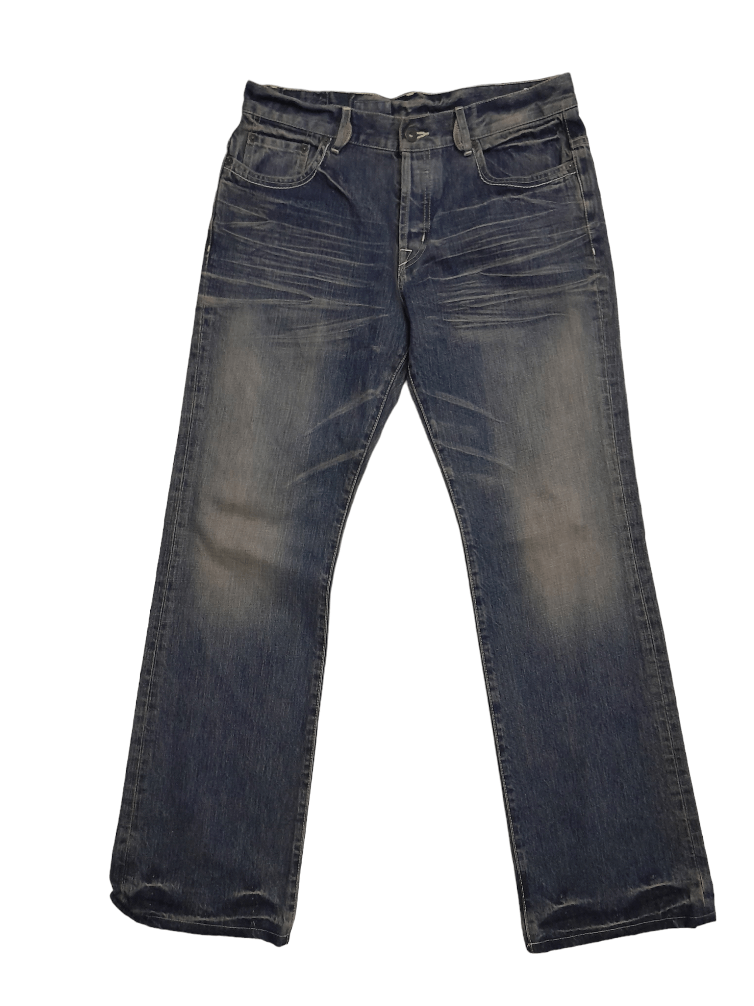 Designer Kunna by Tatsuro Ishihara Japan Denim Designe (E922) Size US 32 / EU 48 - 1 Thumbnail