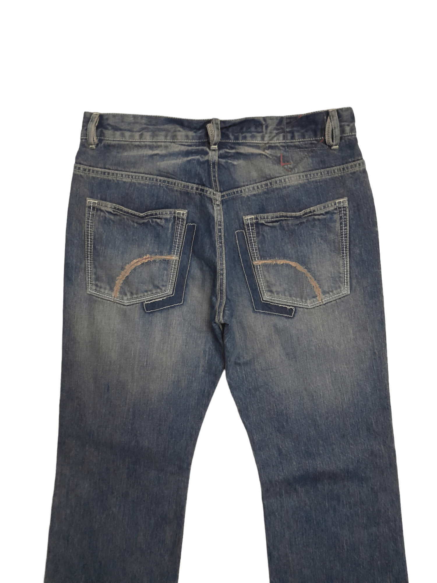 Designer Kunna by Tatsuro Ishihara Japan Denim Designe (E922) Size US 32 / EU 48 - 6 Thumbnail