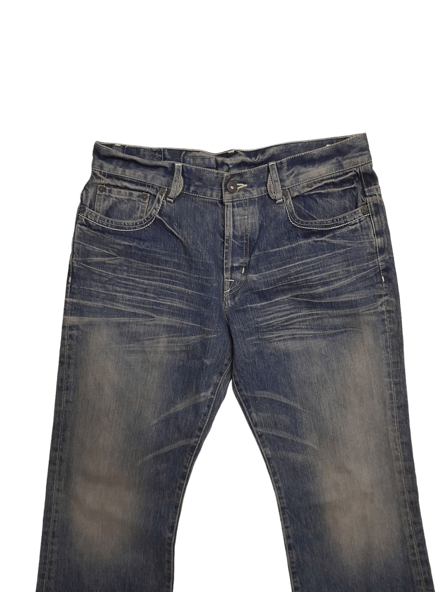 Designer Kunna by Tatsuro Ishihara Japan Denim Designe (E922) Size US 32 / EU 48 - 2 Thumbnail