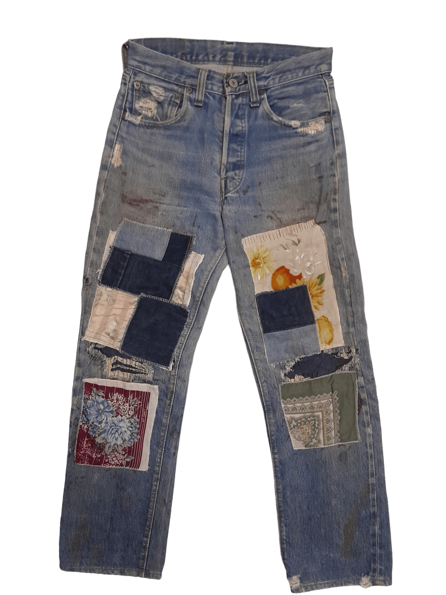 Levi's 70s Levis 501 Single Stitch #6 Selvedge Usa Denim (E923) Size US 27 - 1 Thumbnail