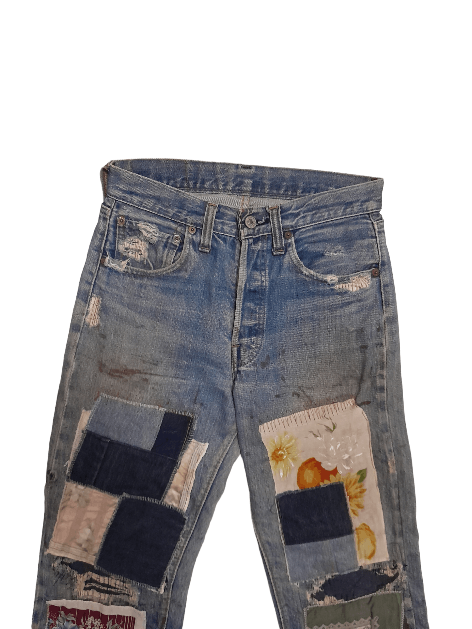 Levi's 70s Levis 501 Single Stitch #6 Selvedge Usa Denim (E923) Size US 27 - 2 Thumbnail