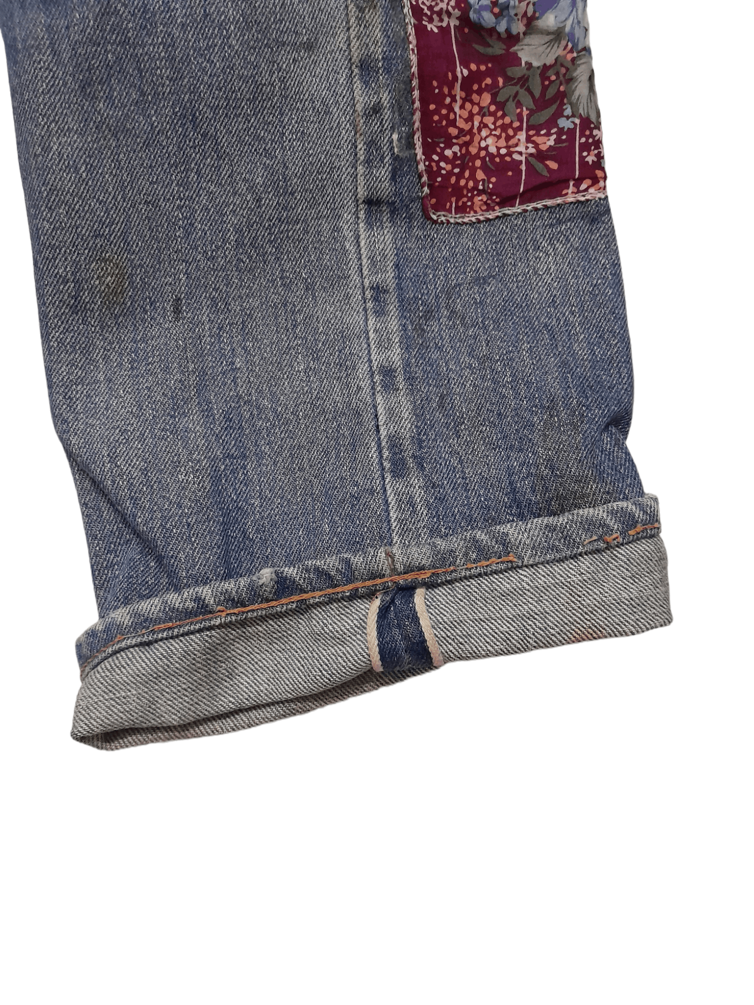 70s Levis 501 Single Stitch #6 Selvedge Usa Denim (E923)