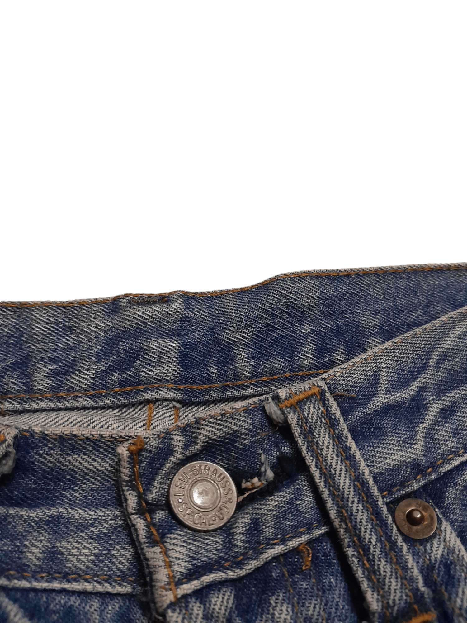 Levi's 70s Levis 501 Single Stitch #6 Selvedge Usa Denim (E923) Size US 27 - 5 Thumbnail