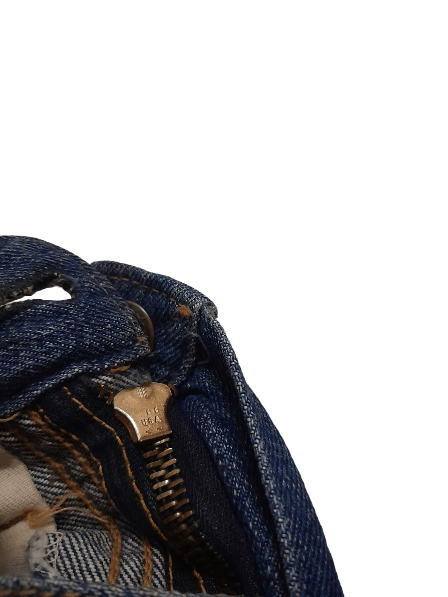 Vintage 50s Talon Cone Mills Selvedge Usa Denim (E924) Size US 26 / EU 42 - 12 Thumbnail