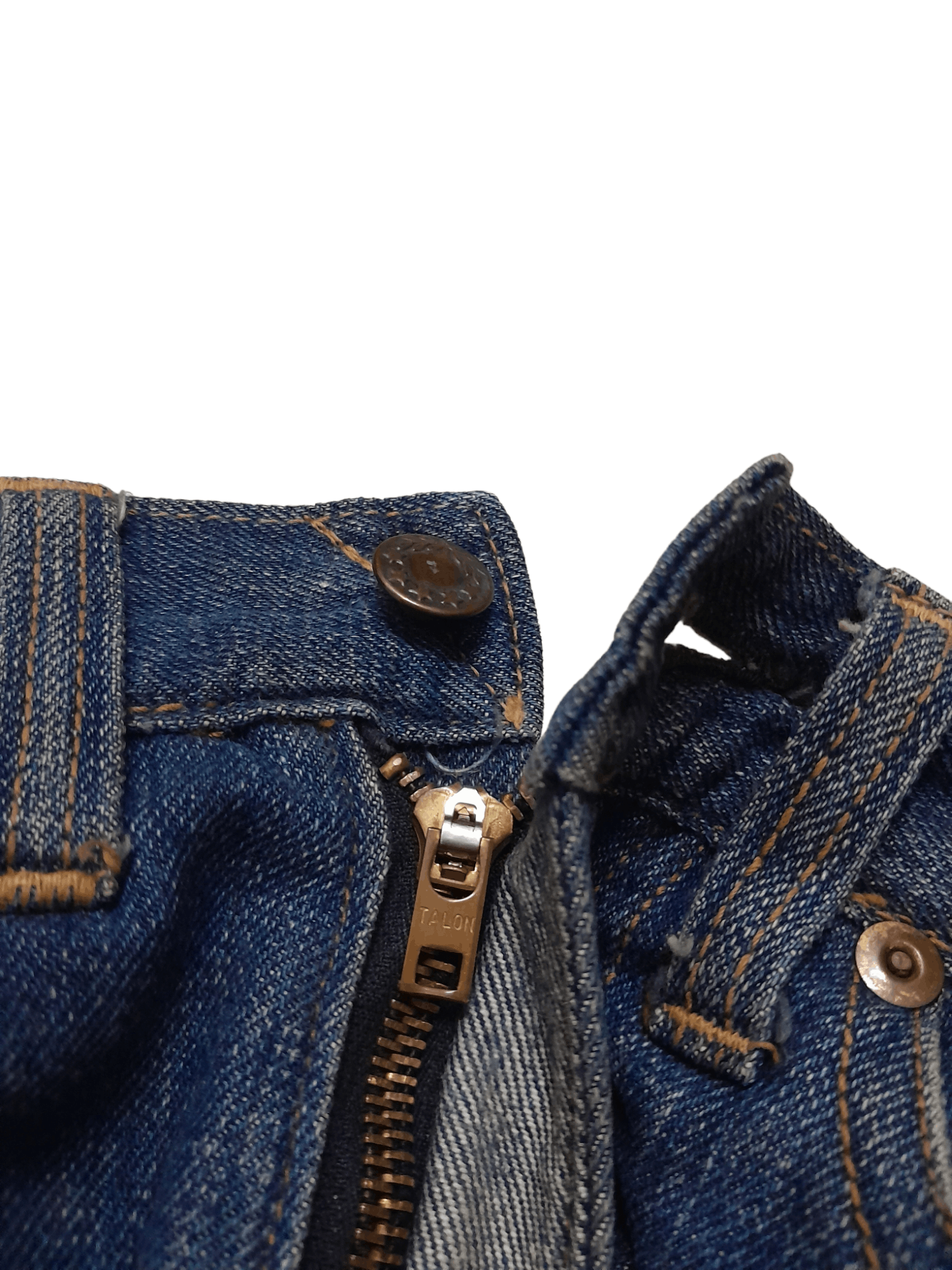 Vintage 50s Talon Cone Mills Selvedge Usa Denim (E924) Size US 26 / EU 42 - 11 Thumbnail