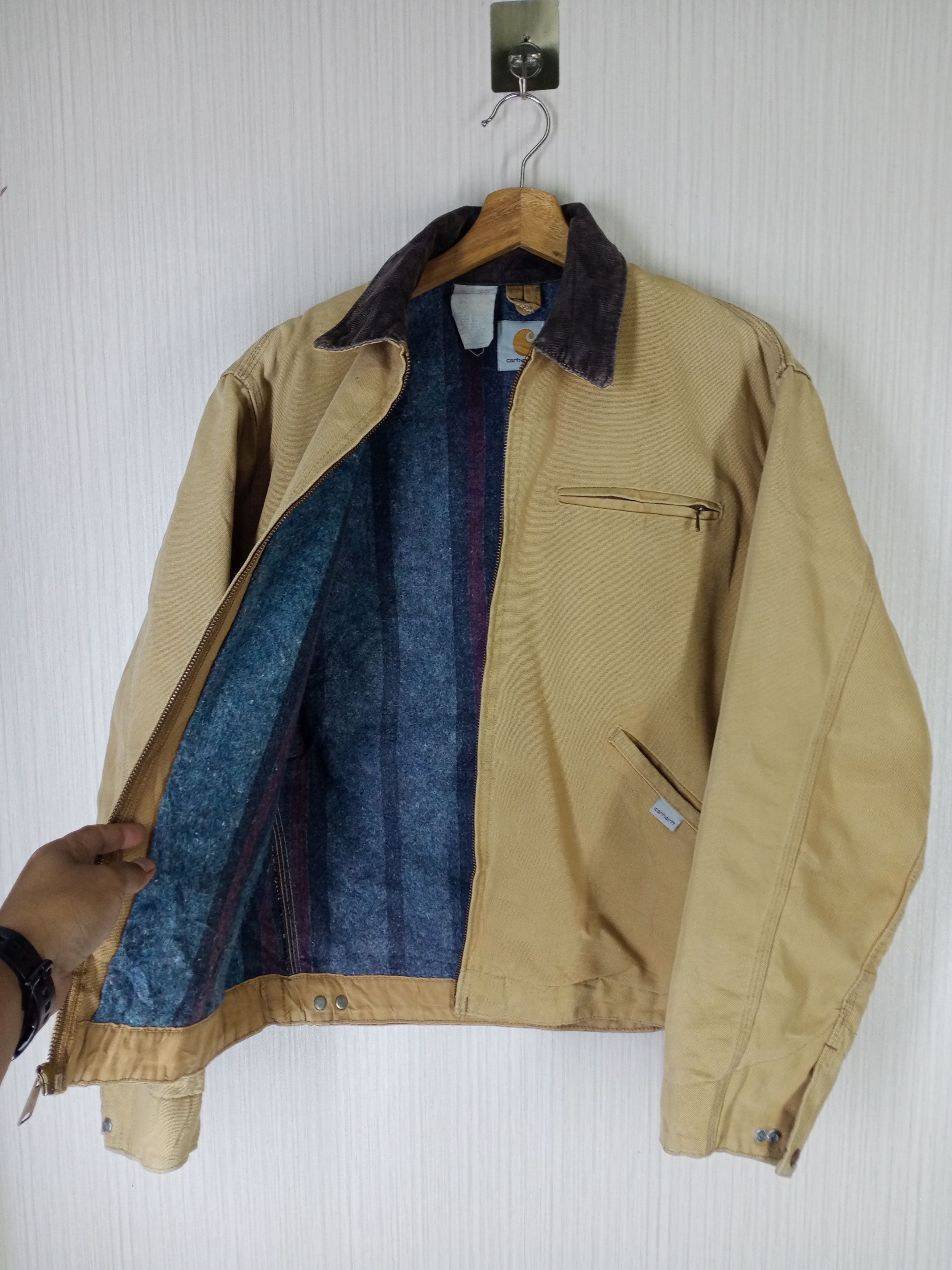 Carhartt Rare Vintage Carhartt Blanked Lined Detroit Jacket Size US L / EU 52-54 / 3 - 2 Thumbnail