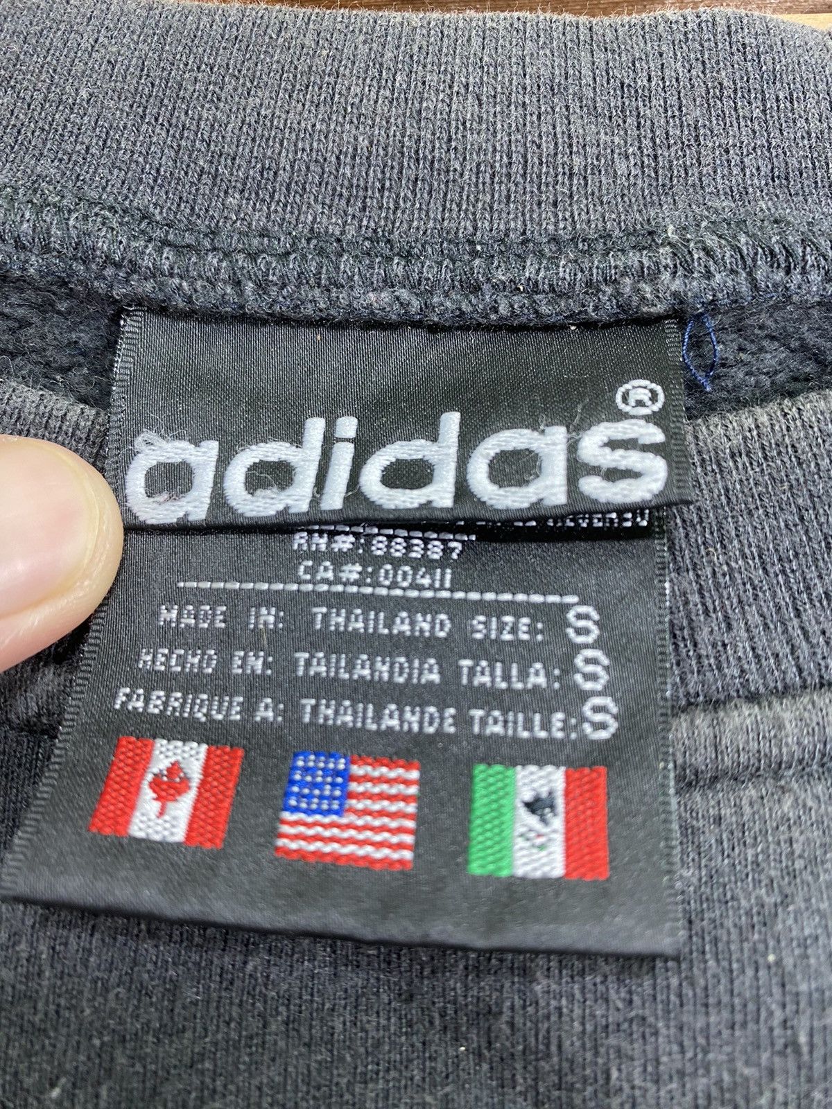 Adidas × Vintage Vintage 90s Adidas Big Logo Sweatshirt Aux 3 Bandes Size S Size US S / EU 44-46 / 1 - 7 Thumbnail