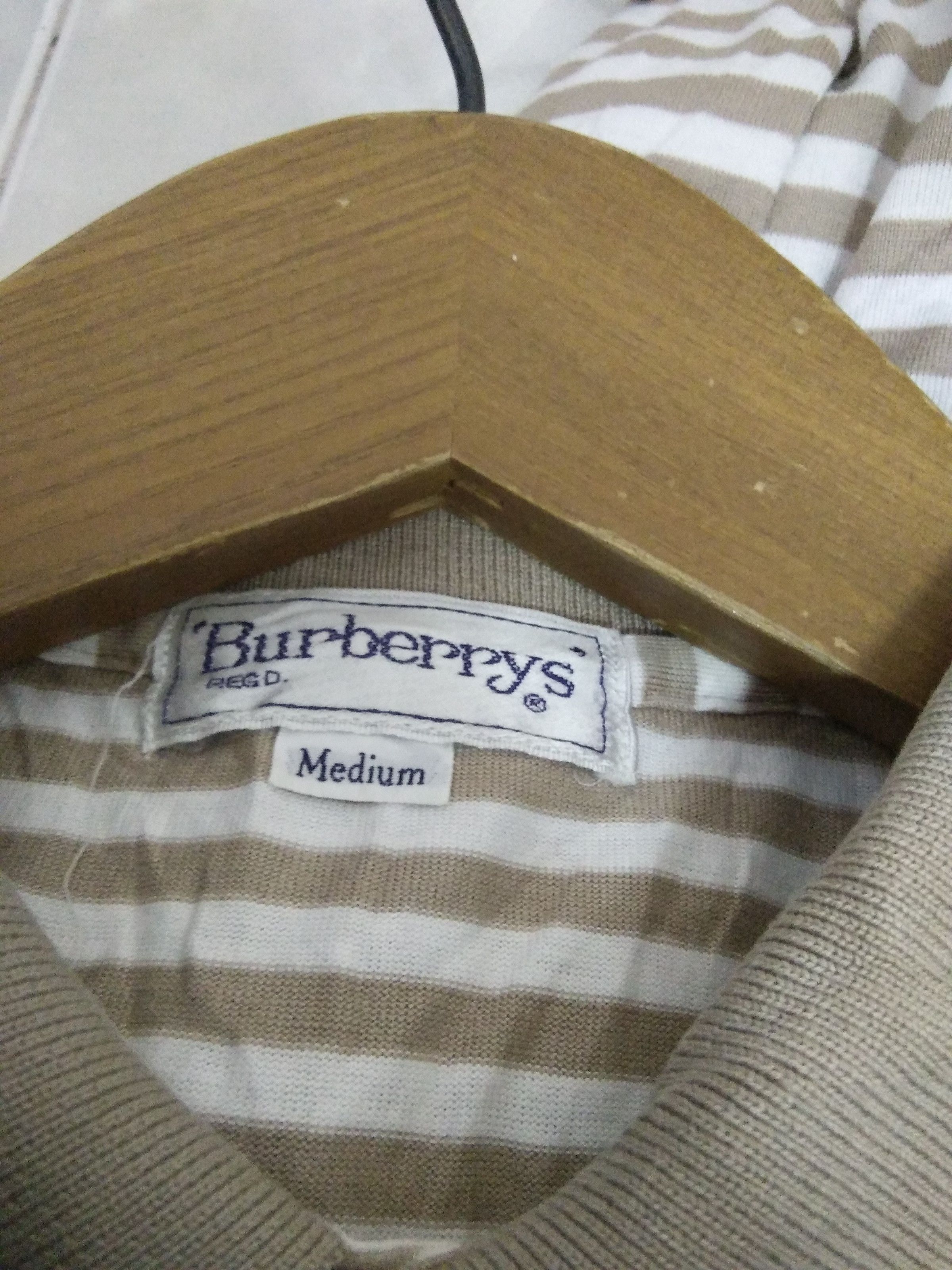 Burberry BURBERRY polo shirt single stitch (A130) Size US M / EU 48-50 / 2 - 3 Thumbnail