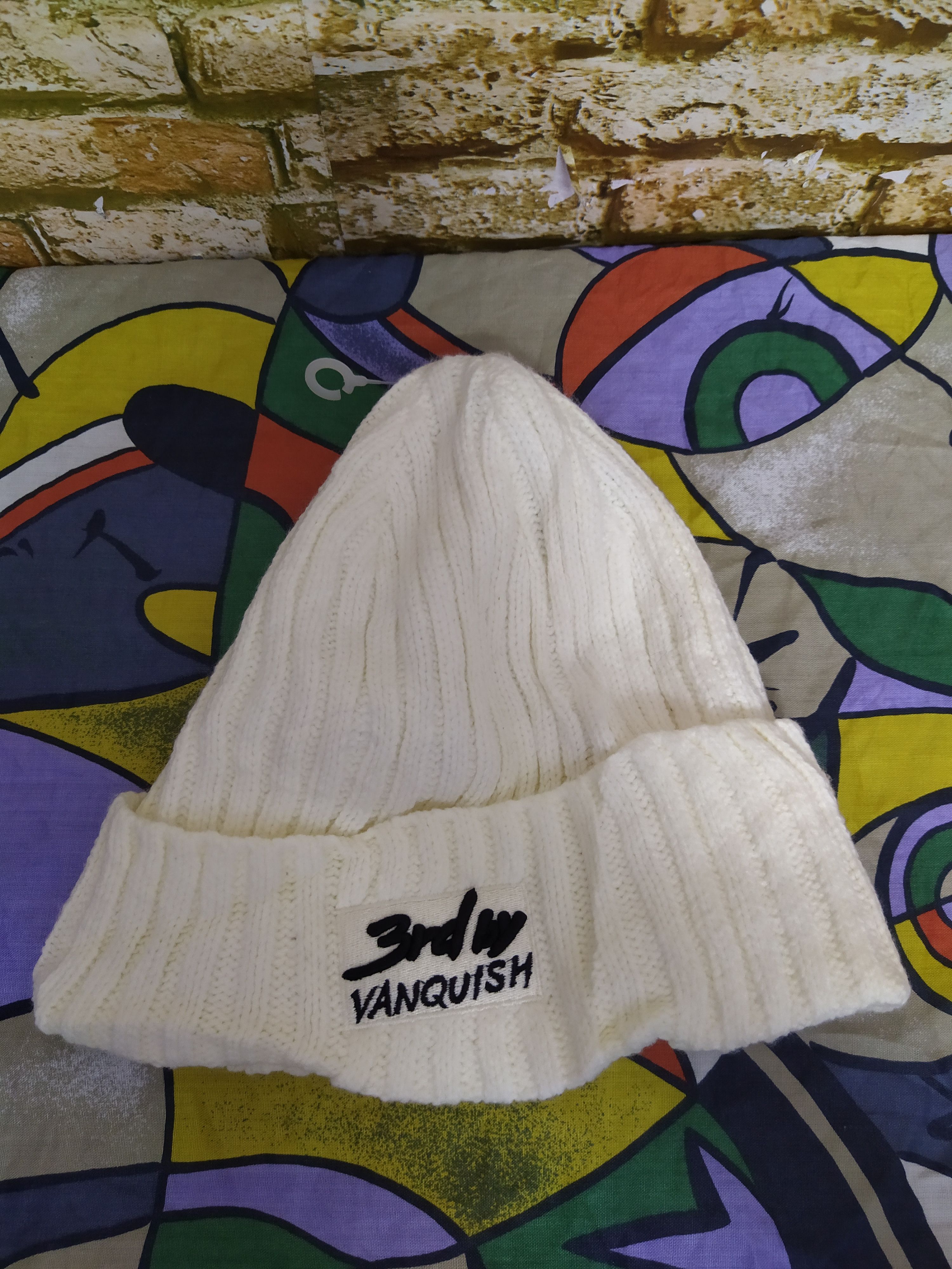 Vanquish 3rd by VANQUISH JAPAN CABLE KNIT BEANIE (B840) Size ONE SIZE - 1 Thumbnail
