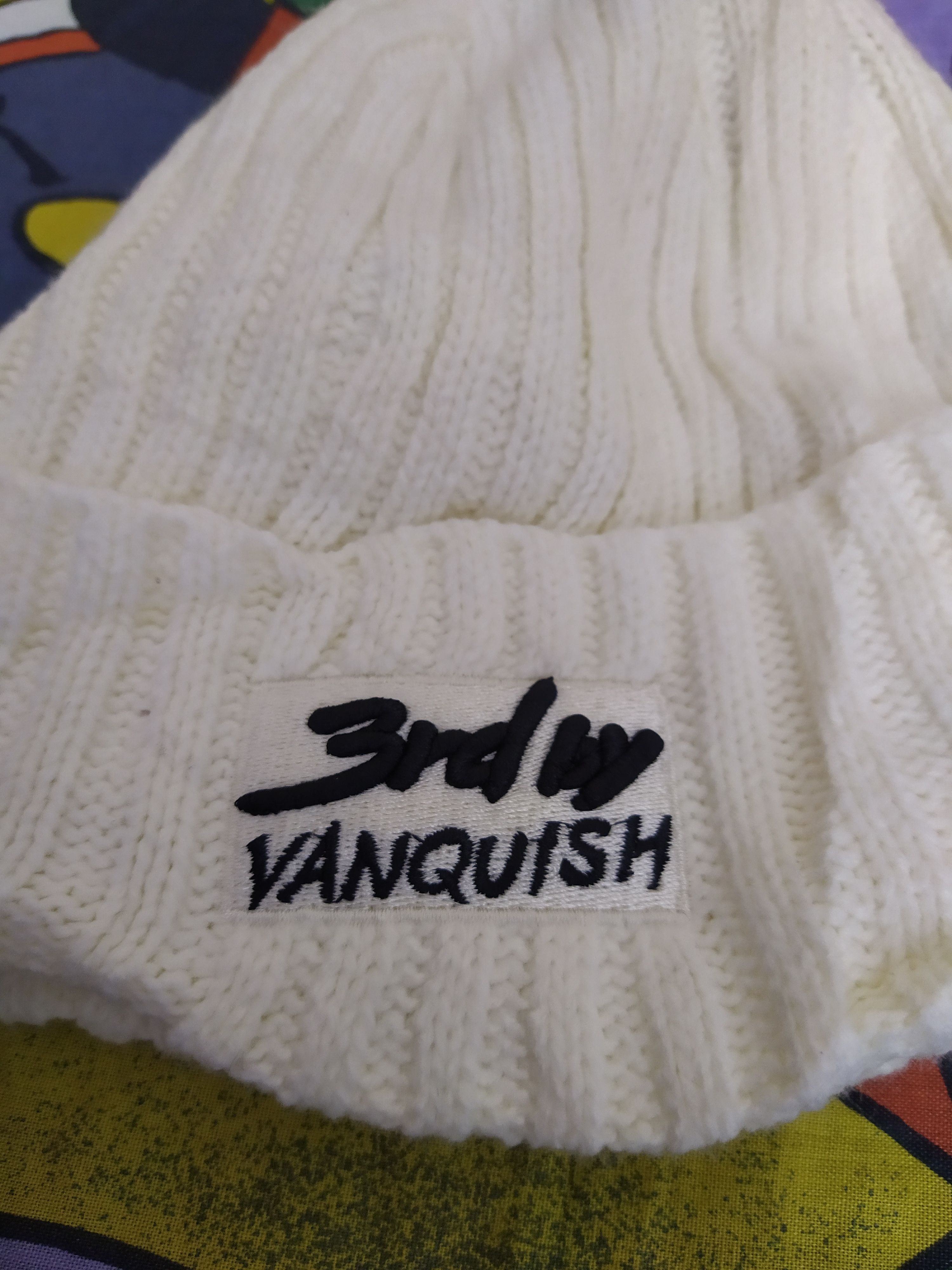Vanquish 3rd by VANQUISH JAPAN CABLE KNIT BEANIE (B840) Size ONE SIZE - 2 Thumbnail