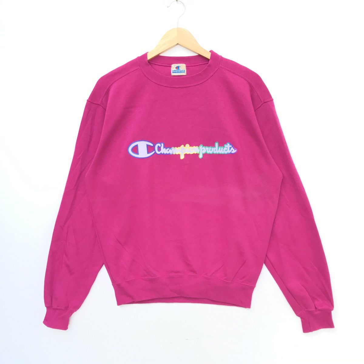 Champion × Vintage Vintage Champion Products Big logo sweatshirt Streetwear Size US L / EU 52-54 / 3 - 1 Thumbnail