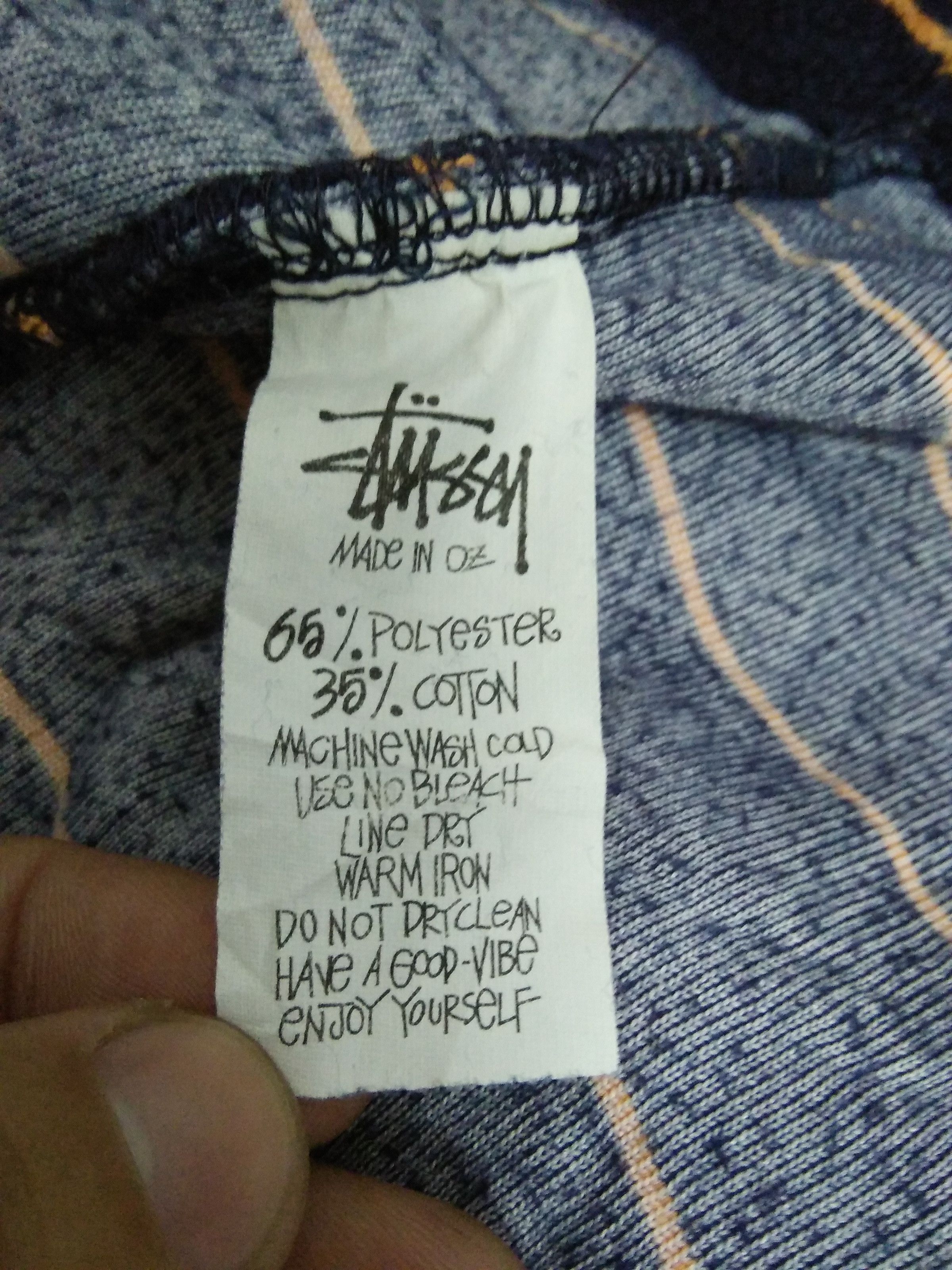 Stussy × Vintage STUSSY SHIRT SWEATER BUTTON PIT 24 LENGTH 27 (A521) Size US L / EU 52-54 / 3 - 6 Thumbnail