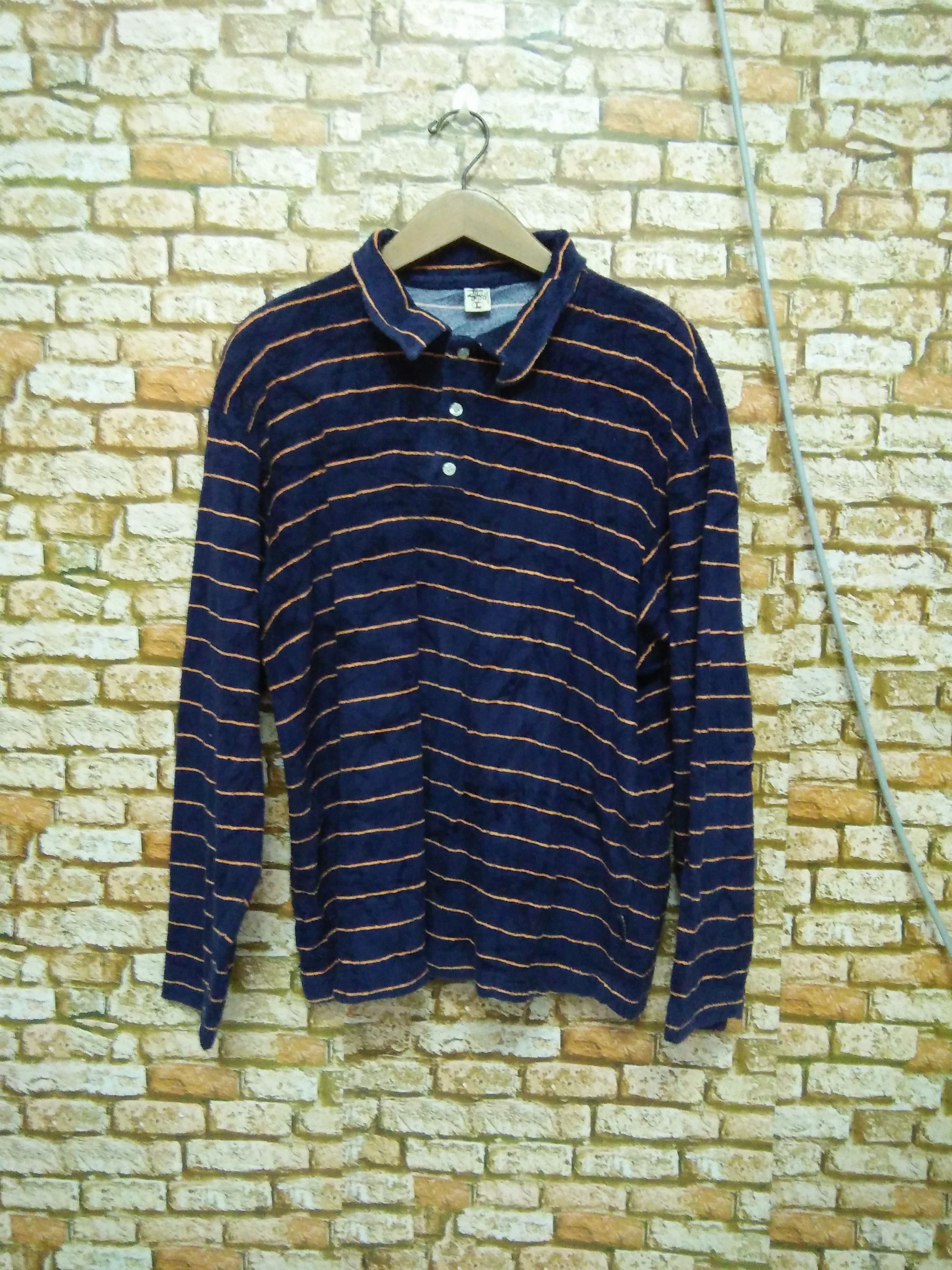 Stussy × Vintage STUSSY SHIRT SWEATER BUTTON PIT 24 LENGTH 27 (A521) Size US L / EU 52-54 / 3 - 1 Thumbnail