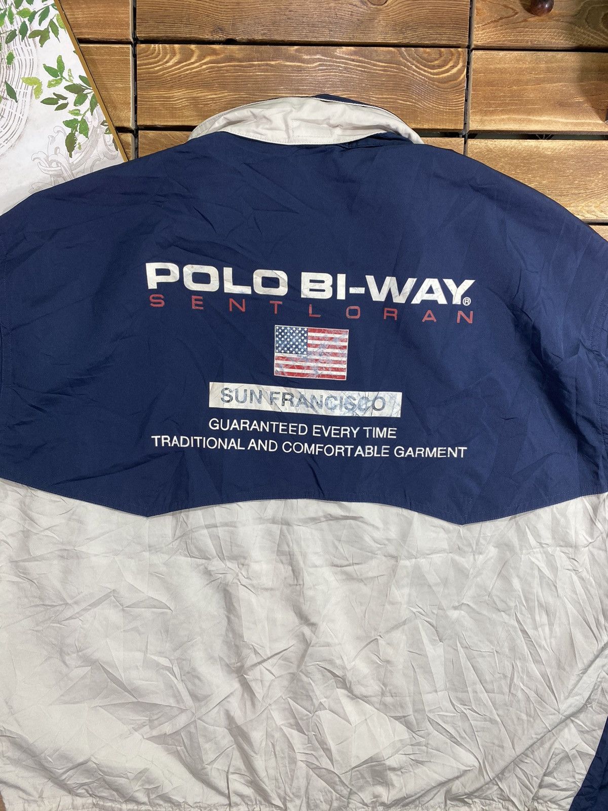 Japanese Brand × Vintage Vintage Polo Bi Way Light Jacket Big Logo Size L Size US L / EU 52-54 / 3 - 5 Thumbnail