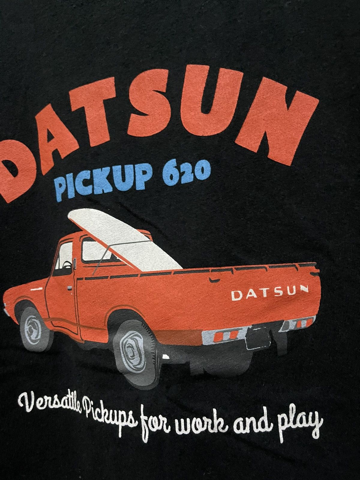 Japanese Brand Datsun Pickup 620 Vintage Car t Shirt by Topvalu Size US L / EU 52-54 / 3 - 3 Thumbnail