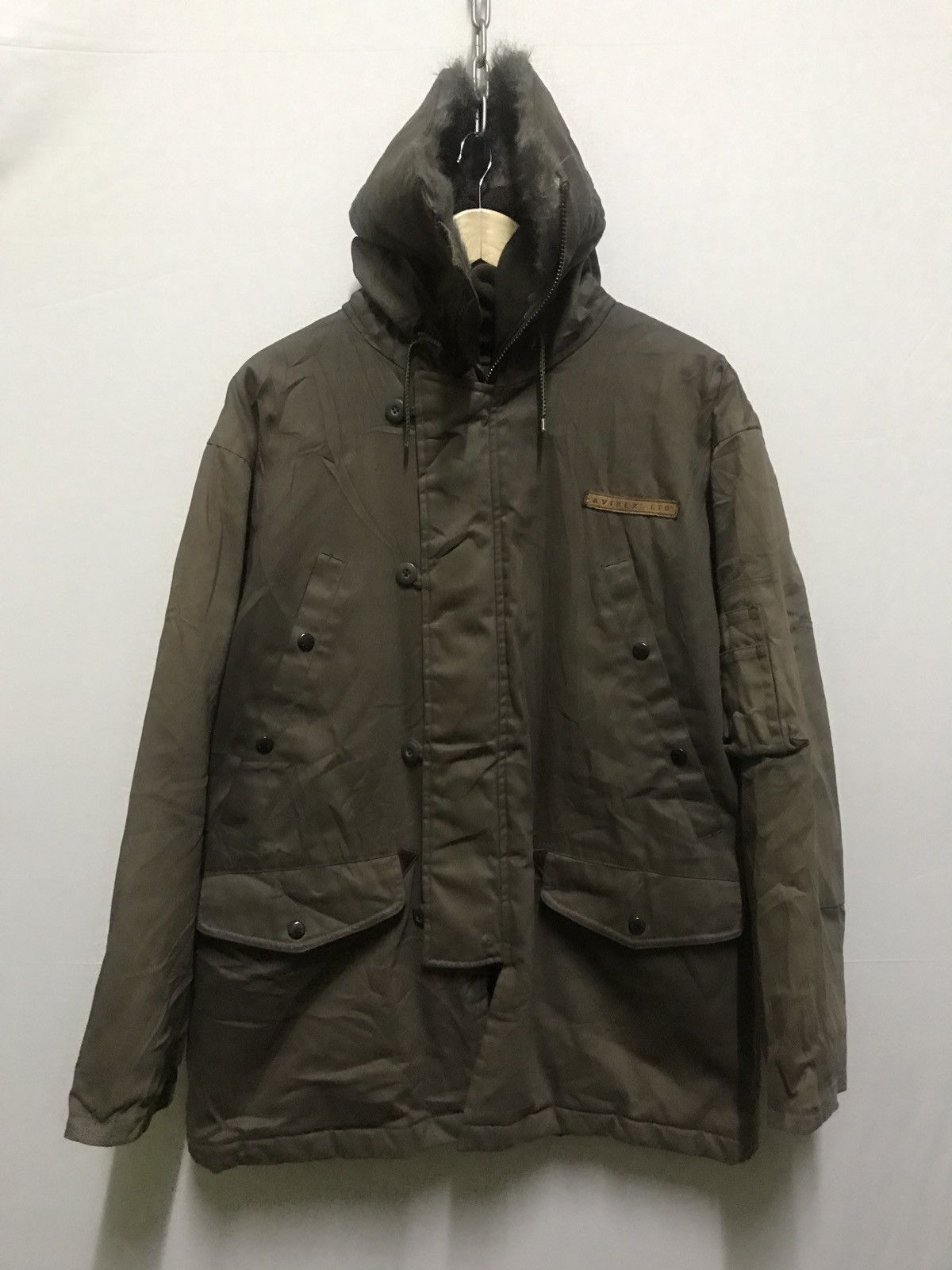 Avirex Avirex Parka Green Colour Hoodie Size US L / EU 52-54 / 3 - 1 Thumbnail