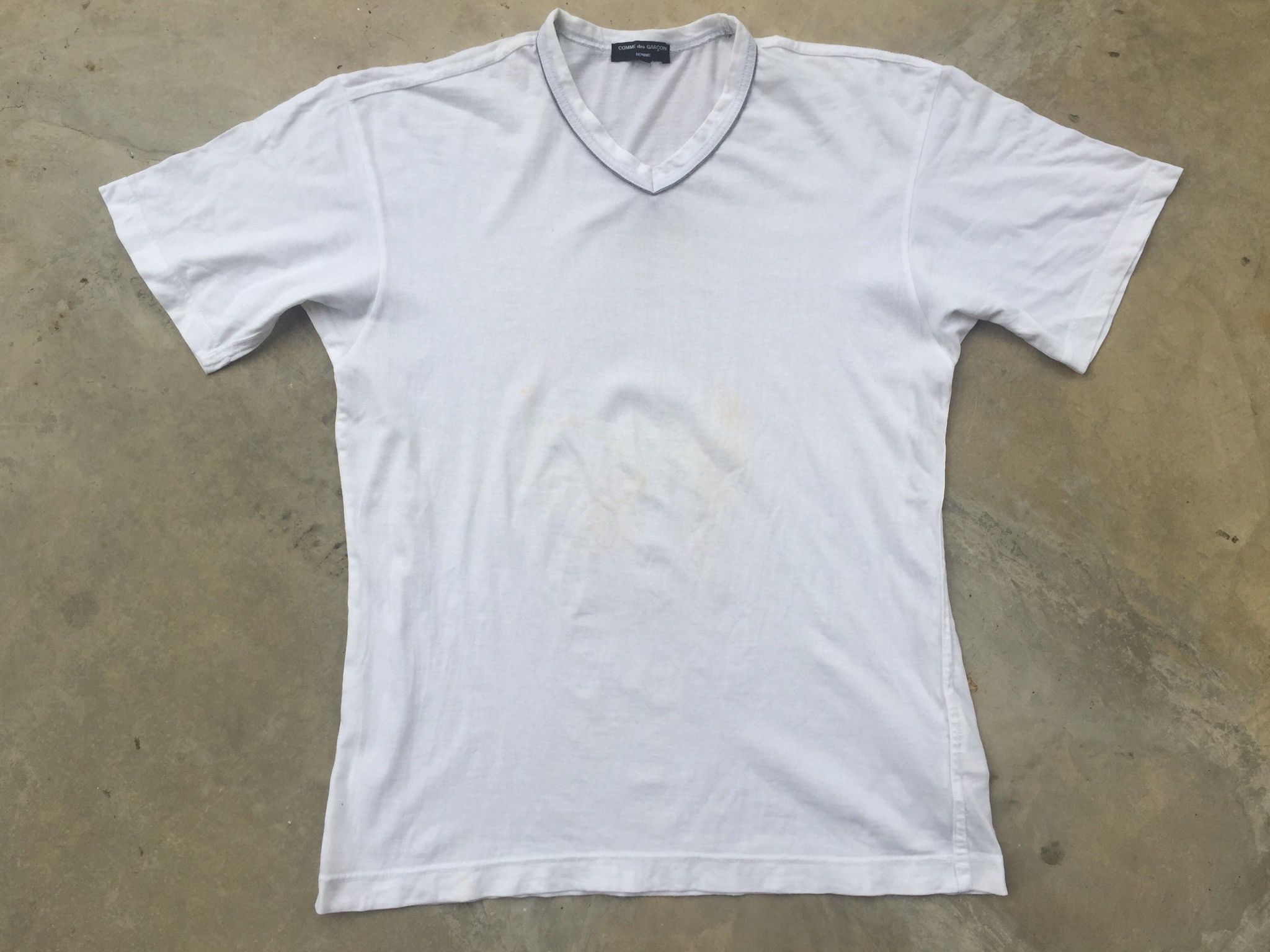 Comme des Garcons Homme Plus Comme des Garcons Homme Plain T shirt White Size US M / EU 48-50 / 2 - 2 Thumbnail