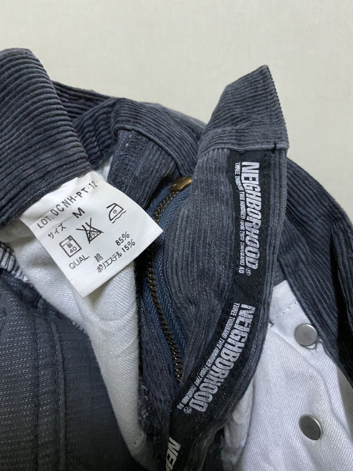 Japanese Brand × Neighborhood Neighborhood Corduroy Grey Pants Jeans Size US 32 / EU 48 - 9 Thumbnail